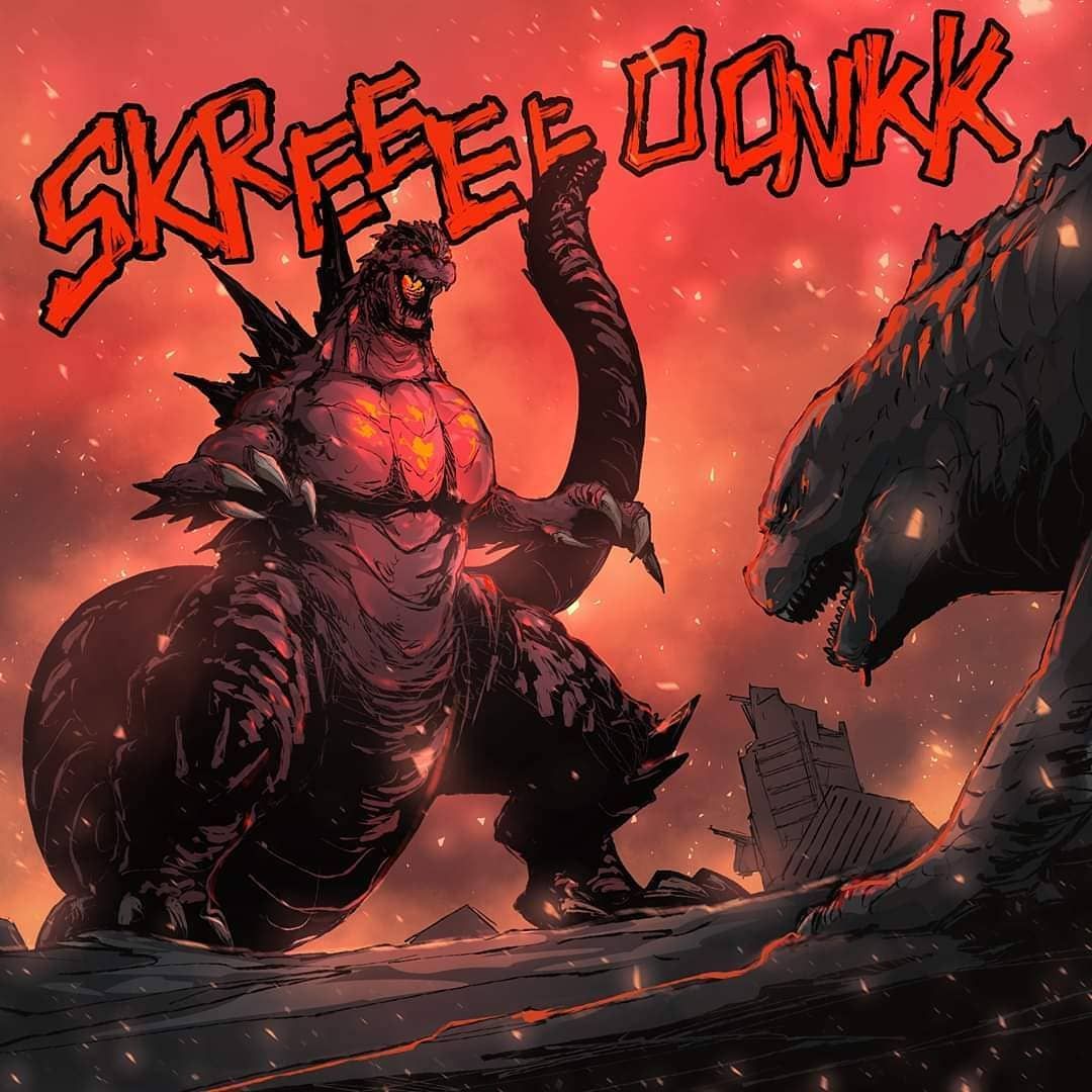 1080x1080 Godzilla In Hell Wallpaper