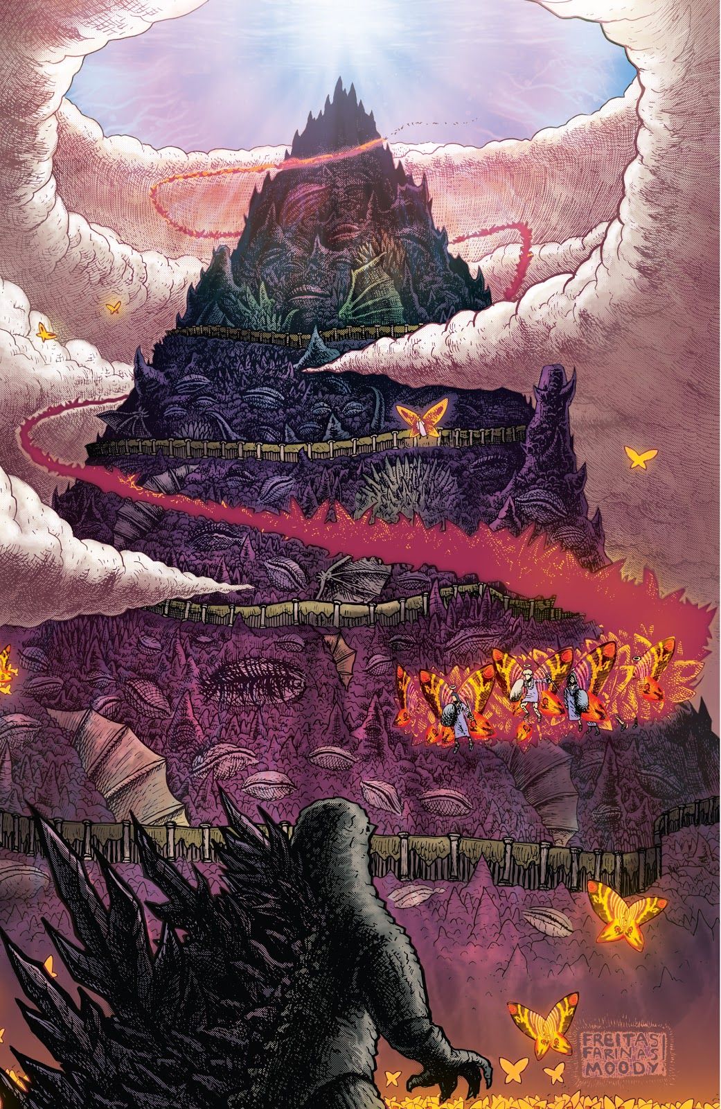 1041x1600 godzilla in hell. Mars Will Send No More