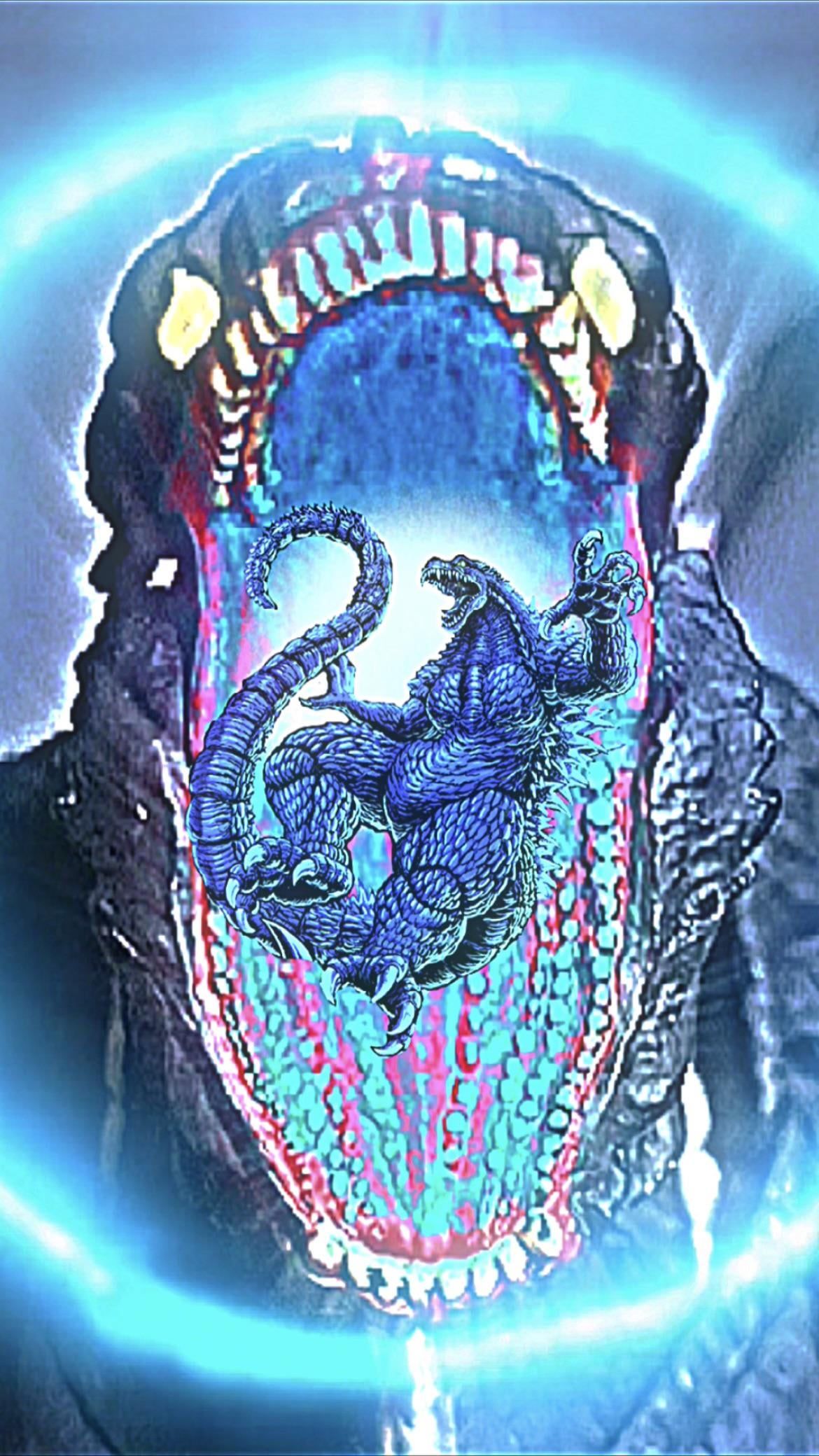 1170x2080 Wallpaper I made with Godzilla in Hell and Godzilla Ultima