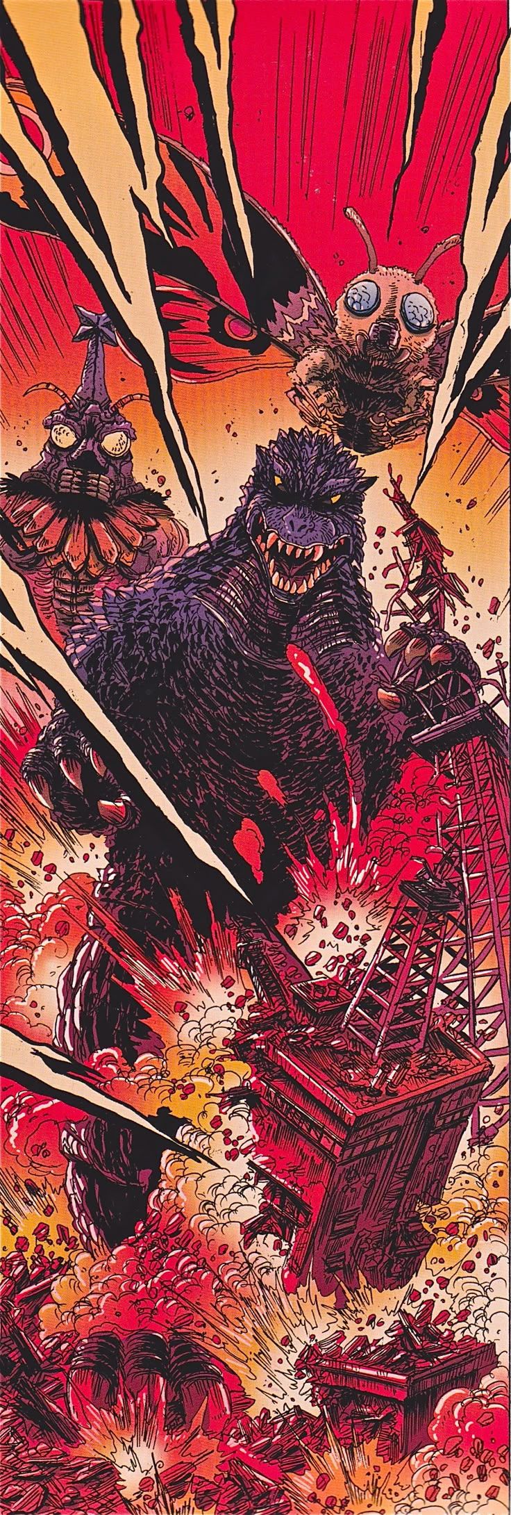 736x2180 An Explosion Of Chaos From GODZILLA THE HALF CENTURY WAR