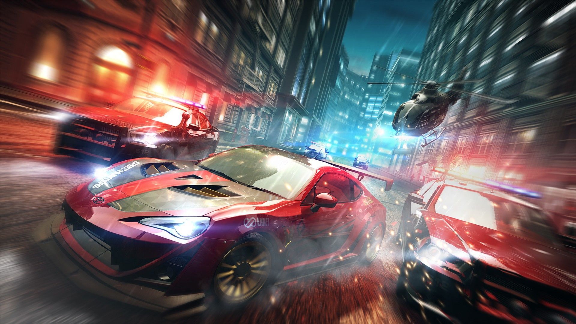 1920x1080 Blur Racing Wallpaper