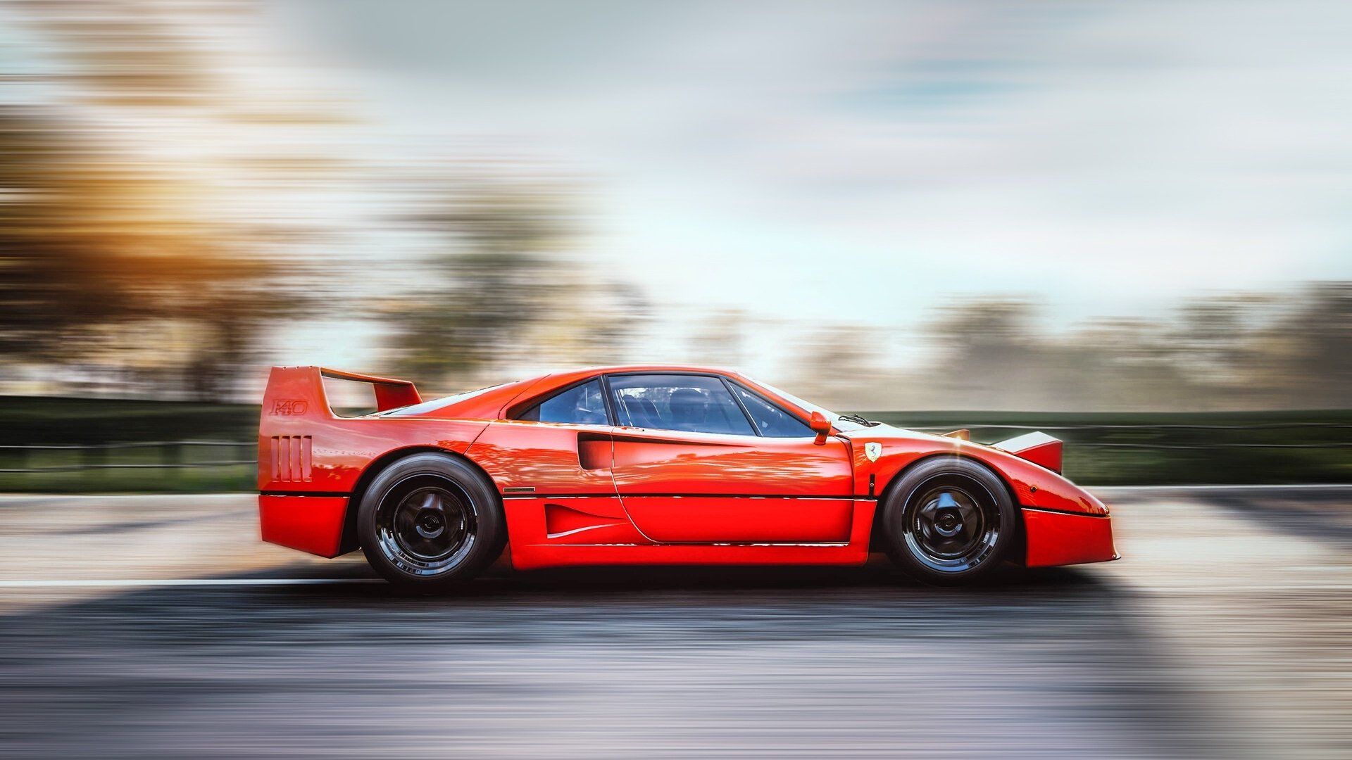 1920x1080 Download Motion Blur Car Ferrari Vehicle Ferrari F40 HD Wallpaperx1080