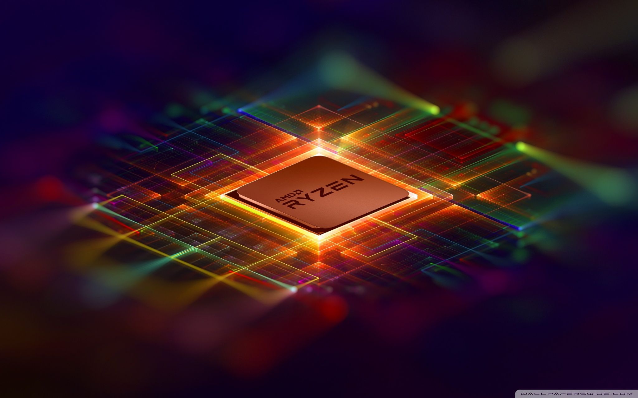 2048x1280 AMD Ryzen Processor Digital Circuit Background 4K UHD Wallpaper for UltraHD Desktop and TV : Widescreen and UltraWide Display : Dual Monitor : Smartphone and Tablet Devices