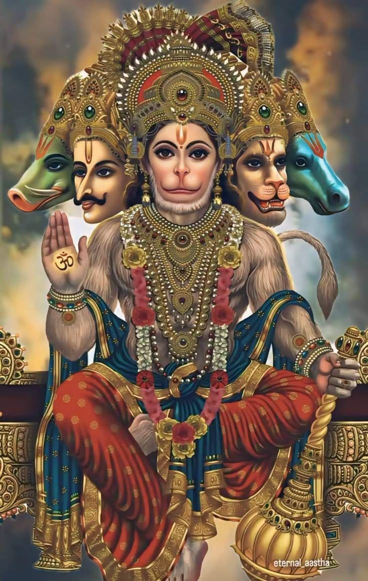 736x1161 Sri hanuman image HD. Panchmukhi hanuman ji wallpaper, Hanuman pics, Hanuman photo