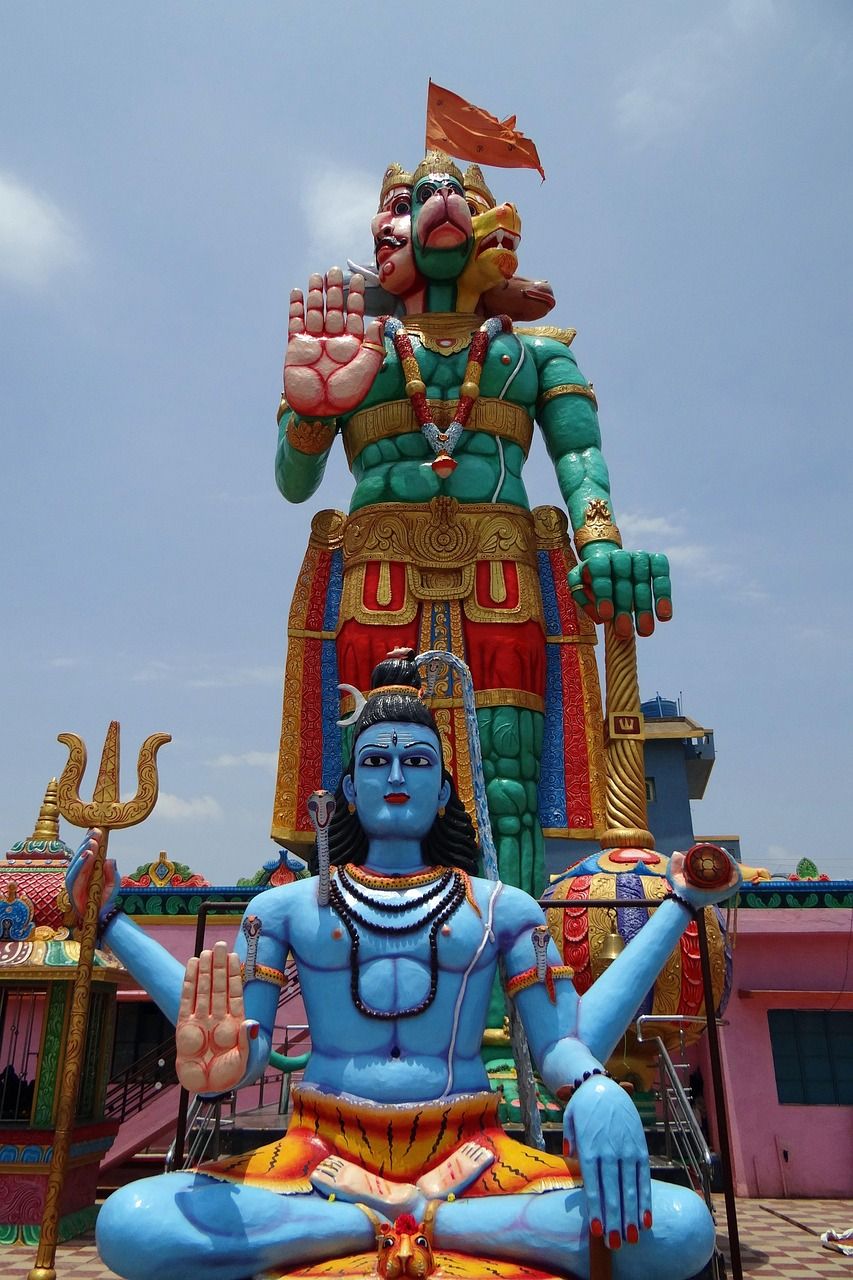 853x1280 Free Panchamukhi Hanuman & Hanuman Image