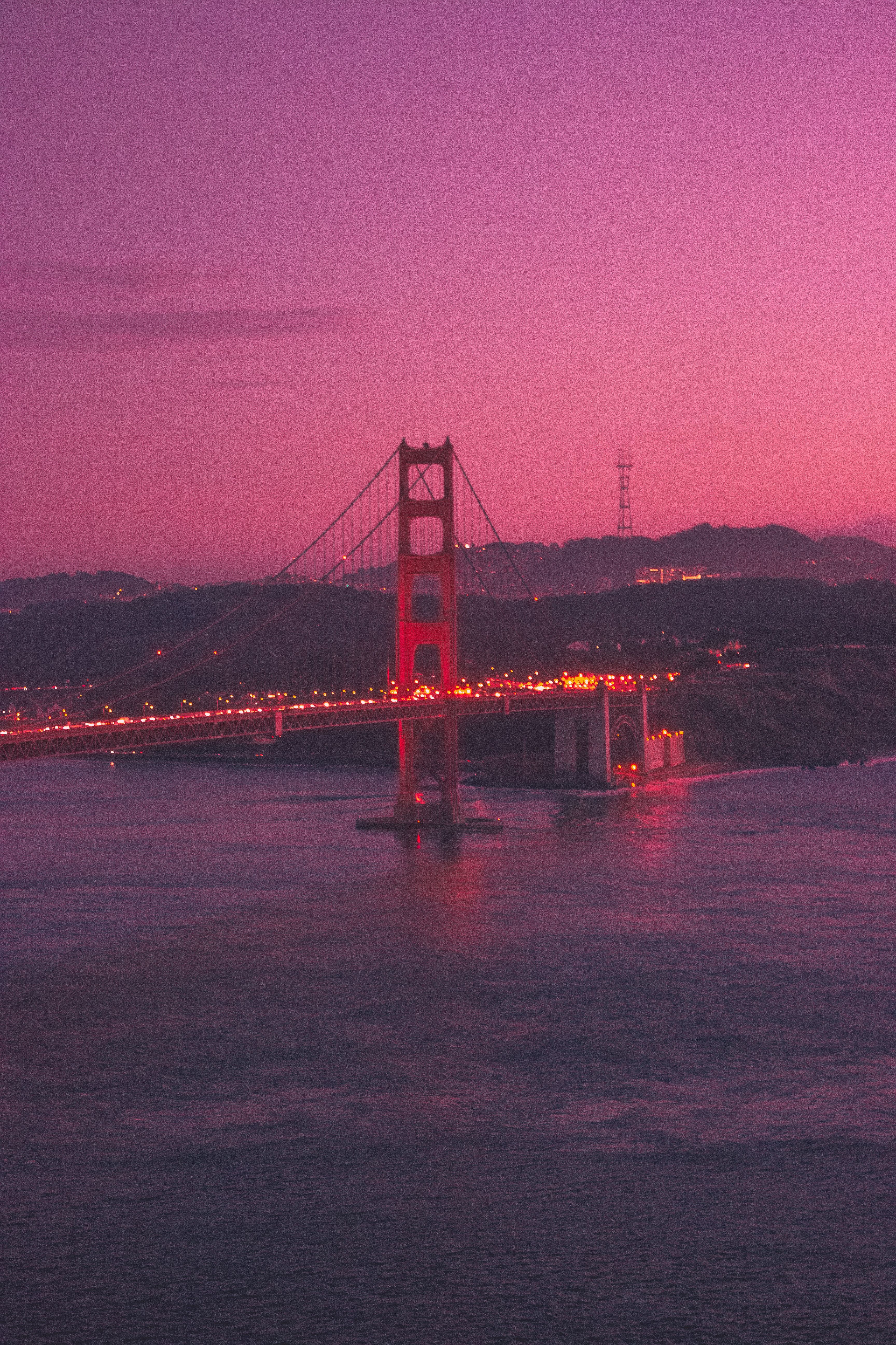3456x5184 Golden Gate Bridge at Dusk · Free