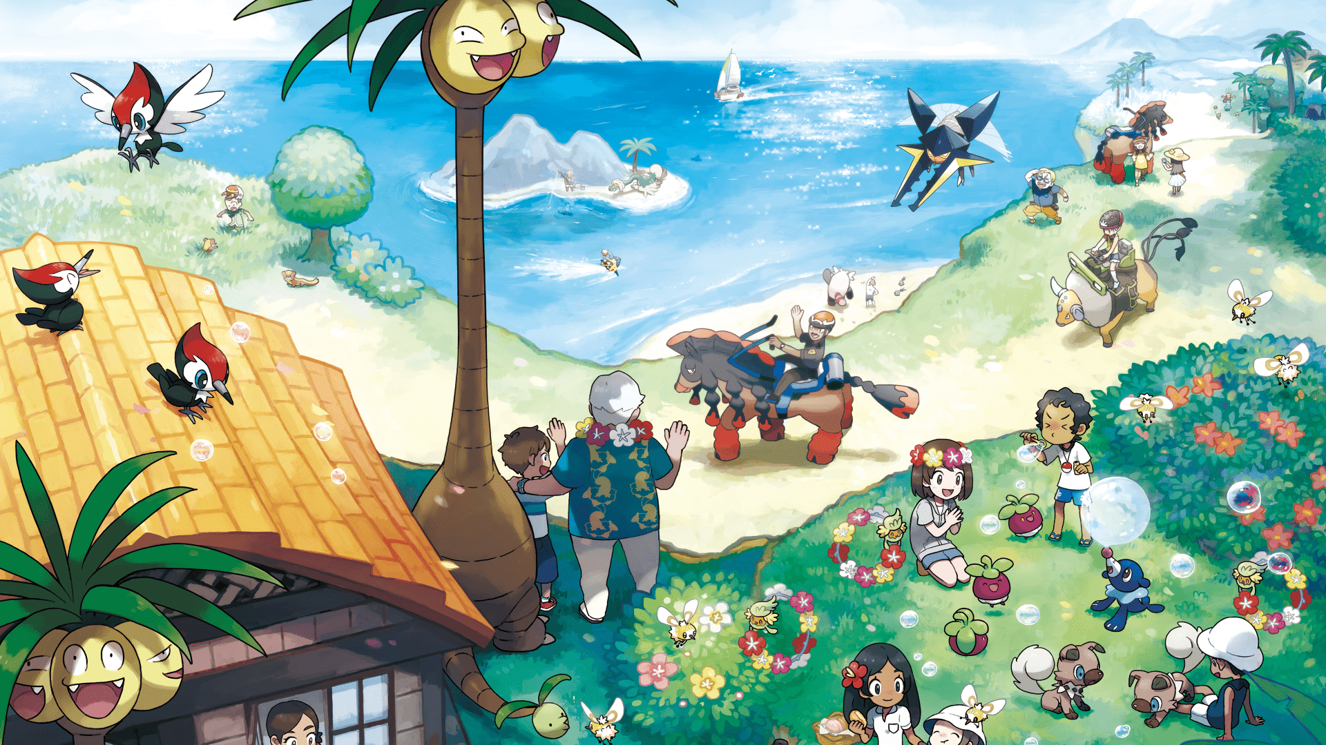 1920x1080 Sun And Moon Desktop Wallpaper