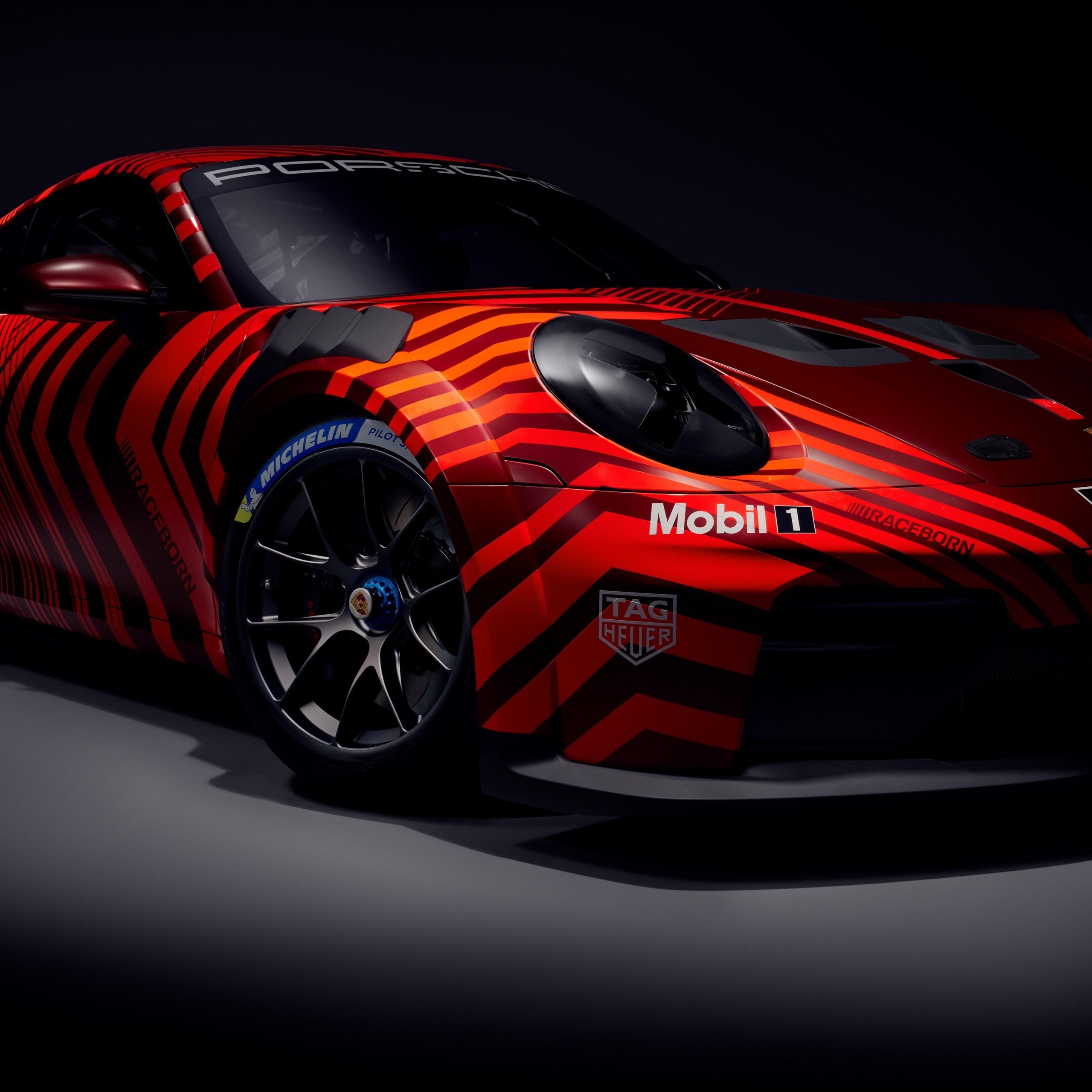 2560x2560 Porsche 911 GT3 Cup Wallpaper 4K, 5K, Dark background
