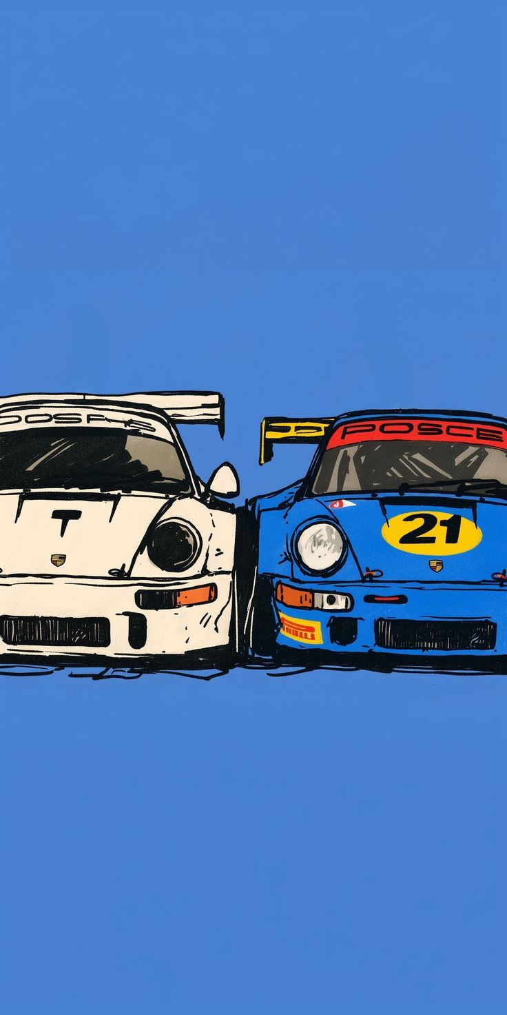 736x1472 Good background for men. Cartoon car art, Porsche ipad wallpaper, Cars wallpaper