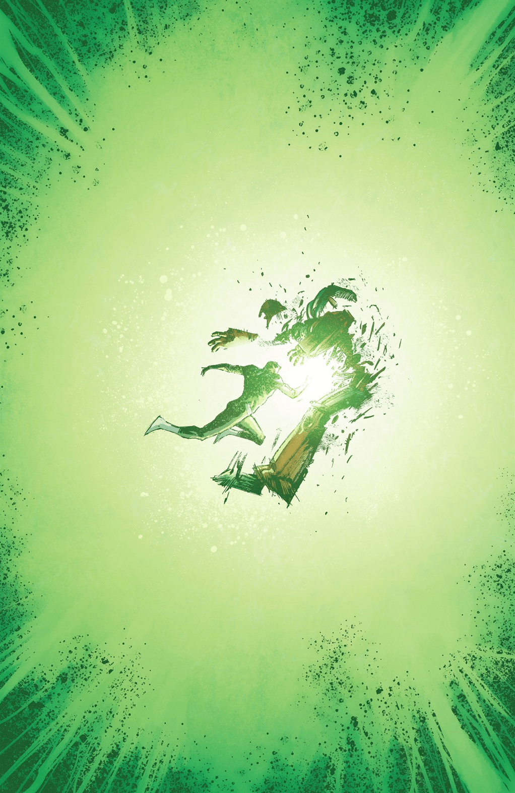 1022x1573 Excerpt Hal Jordan, minutes after acquiring a Green Lantern ring, kicking the ass of a Manhunter robot in the middle of open space. Art by Gabriel Hardman with colours