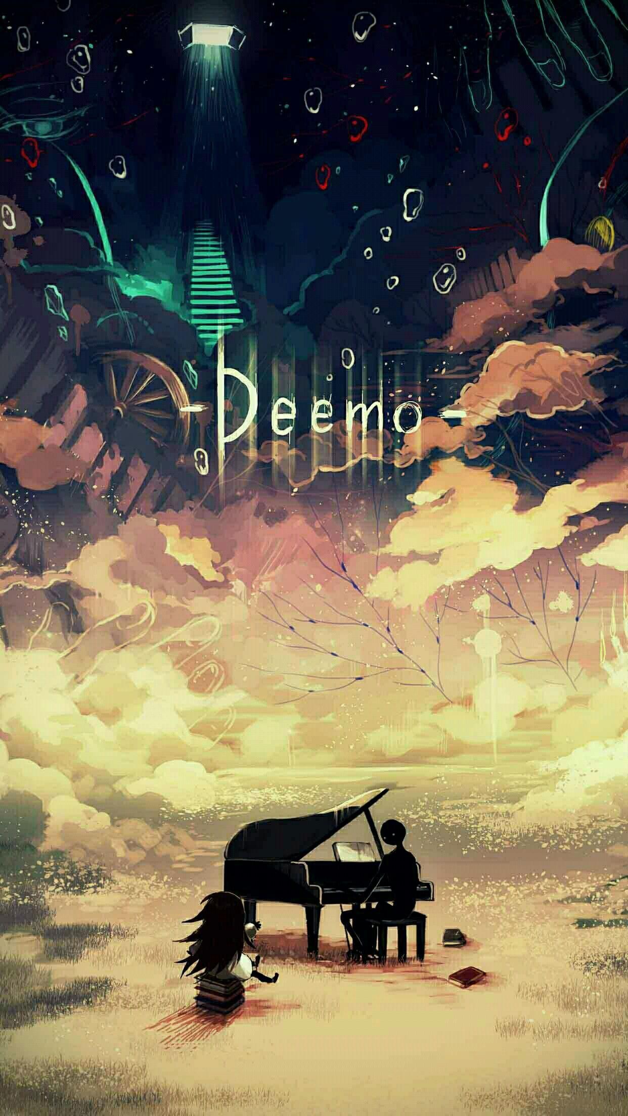 1242x2208 Piano Anime iPhone Wallpaper