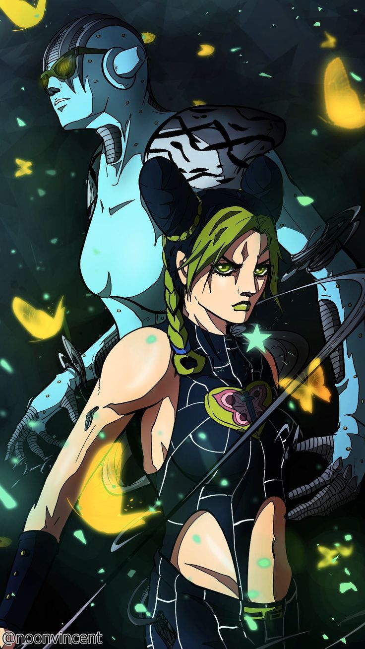 736x1308 JJBA Stone Ocean Kujo & Stone Free