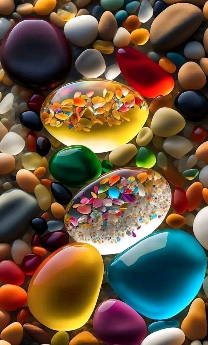 720x1196 Colored Stones Wallpaper Vibrant Colorful Stone Wallpaper Free Download