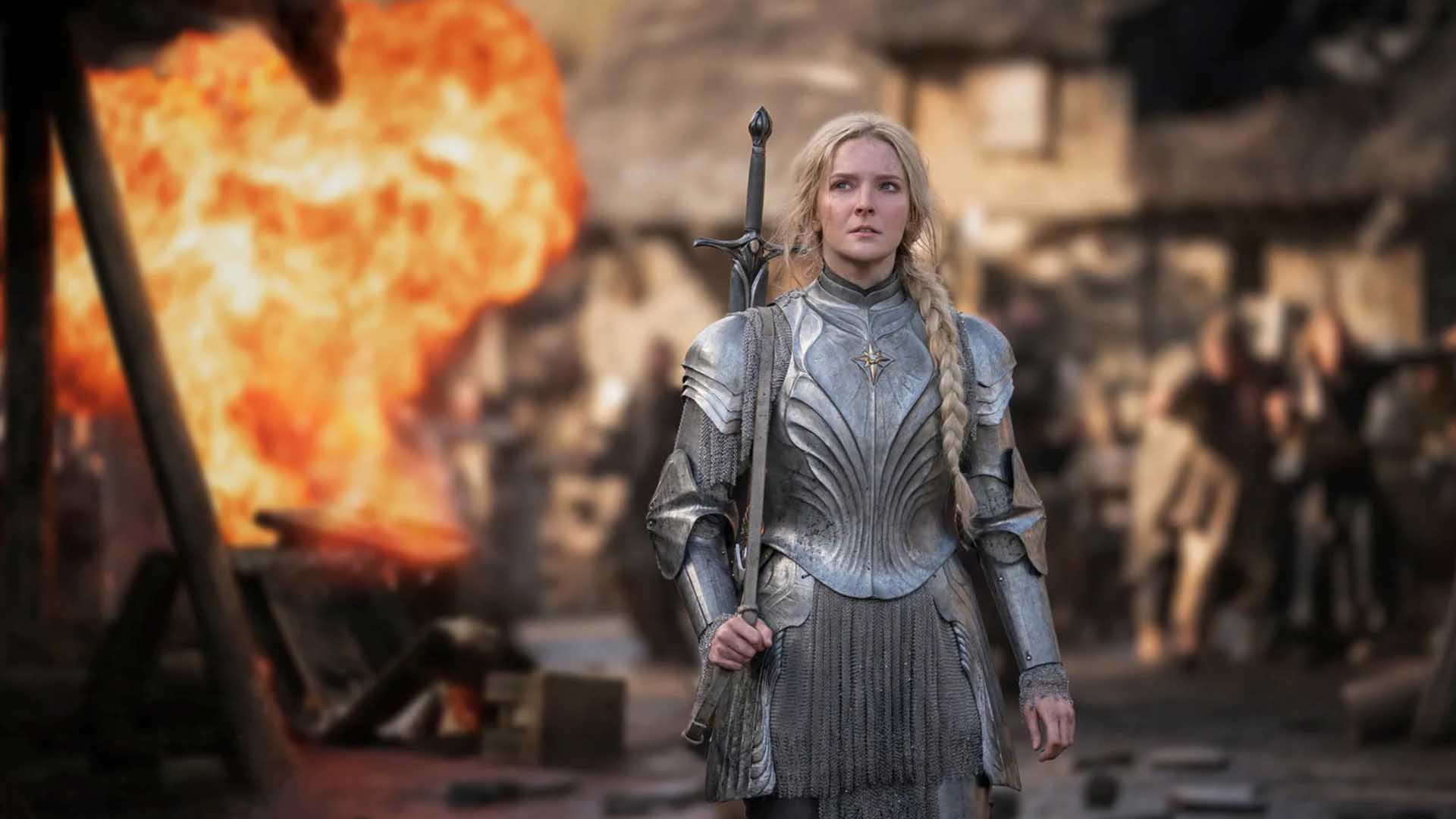 1920x1080 Morfydd Clark As Galadriel HD The Lord of the Rings The Rings of Power Wallpaper