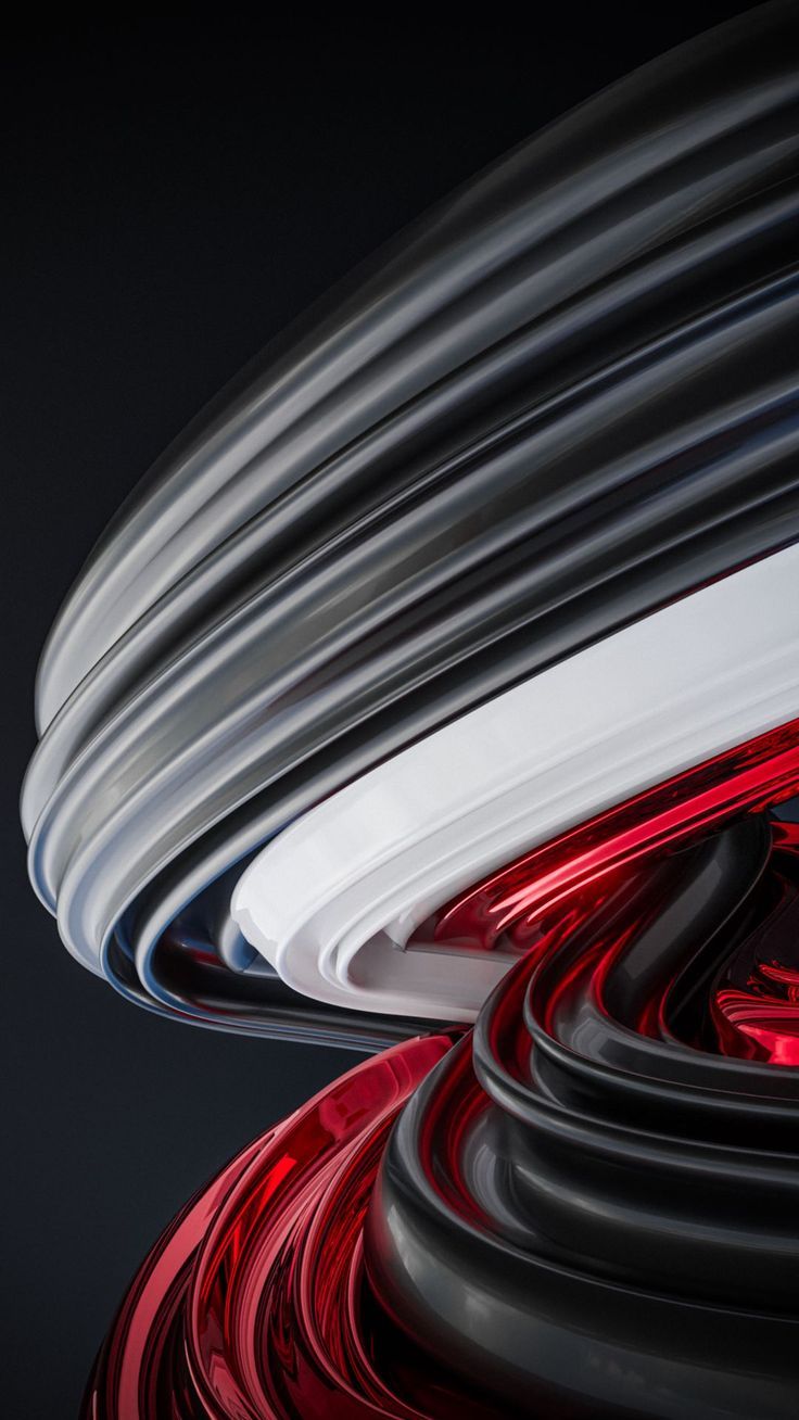 736x1308 Abstract Red and White Lines Wallpaper by MozhetMoroz. Фракталы, 3D обои, Обои для iphone