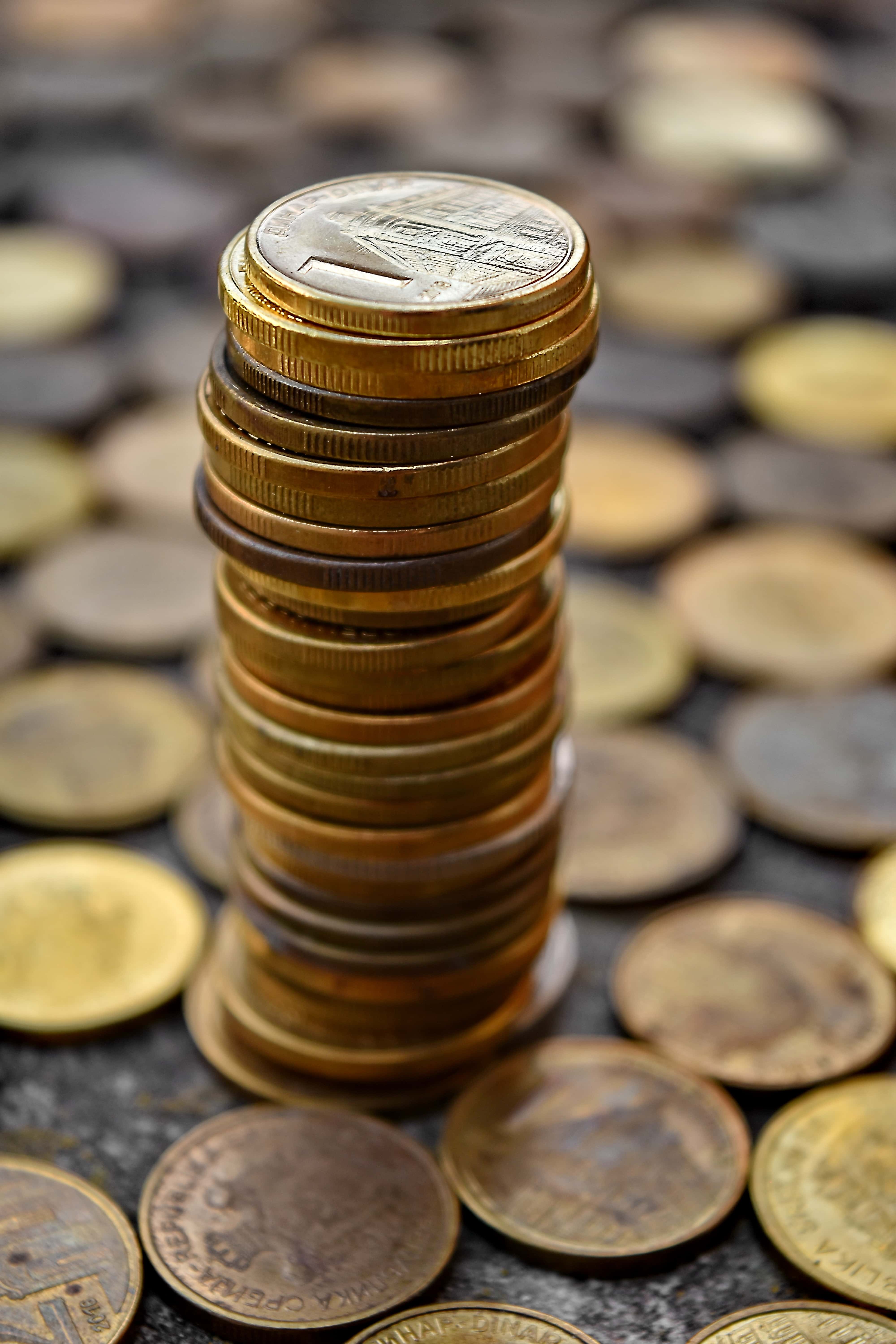 4000x6000 Free picture: coins, dollar, metal, fortune, rich, investment, cent, many, money, pile