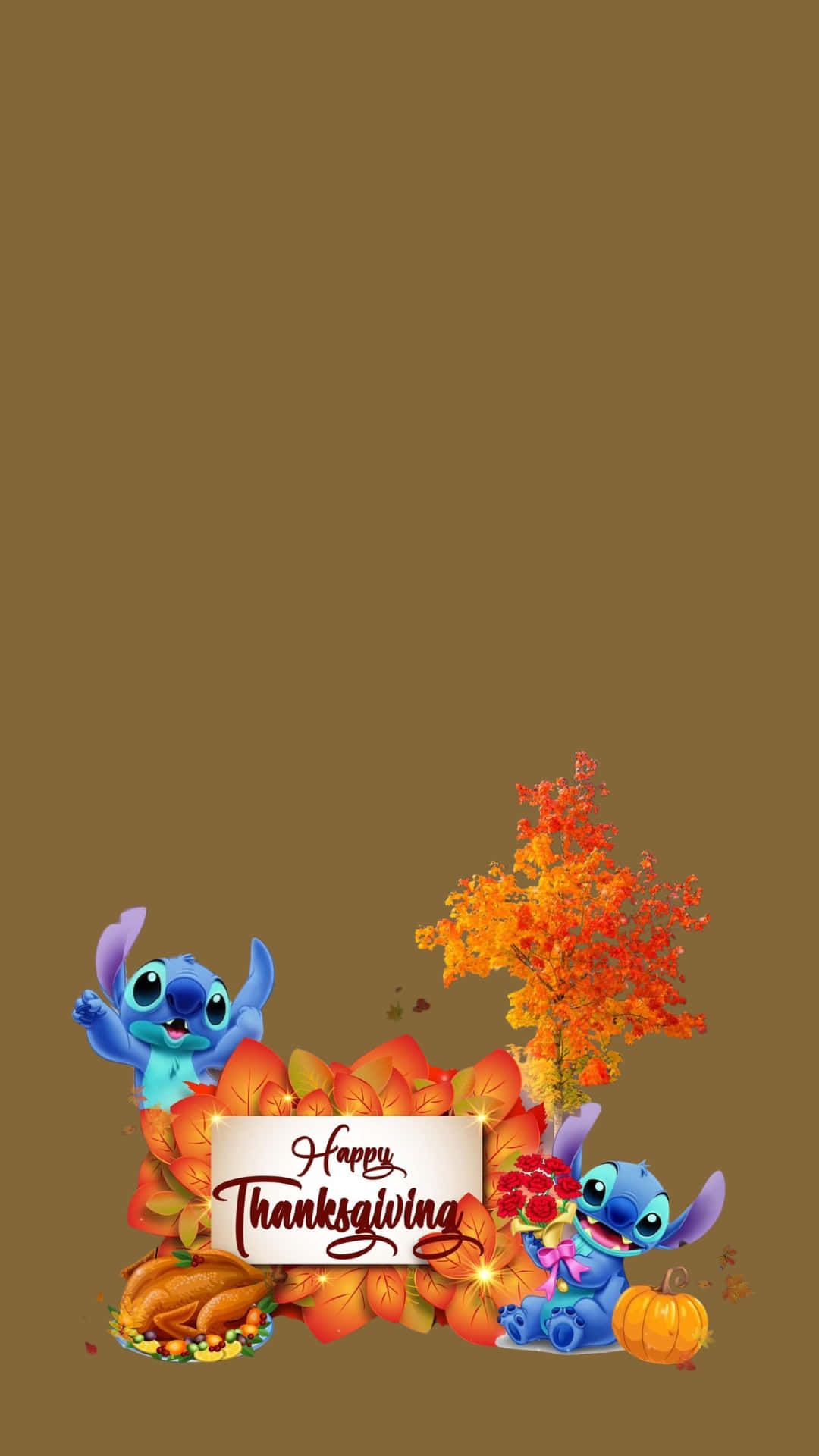 1080x1920 Download Thanksgiving Stitch Celebration Wallpaper