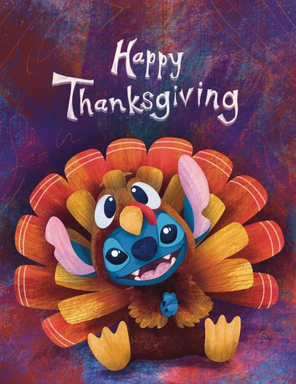 1000x1299 Thanksgiving Cute Stitch Wallpaper