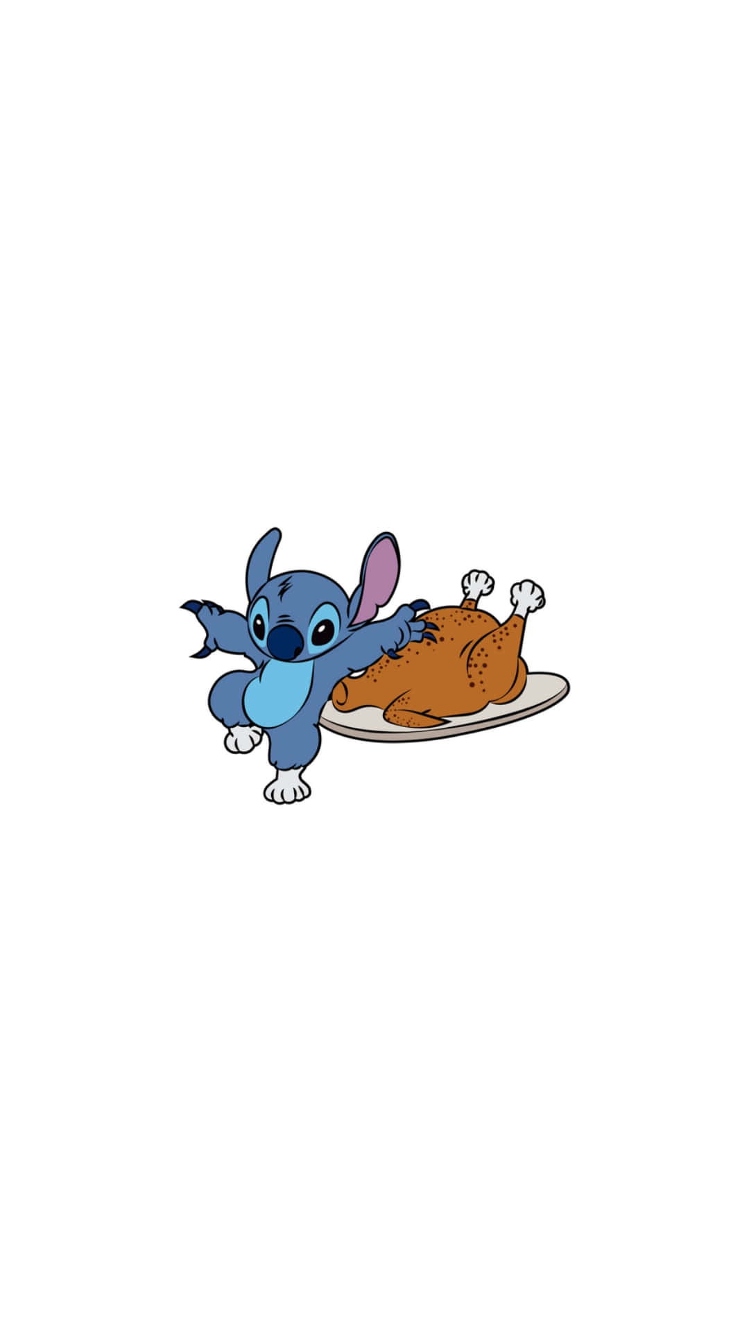1080x1920 Download Thanksgiving Stitch With Turkey Wallpaper