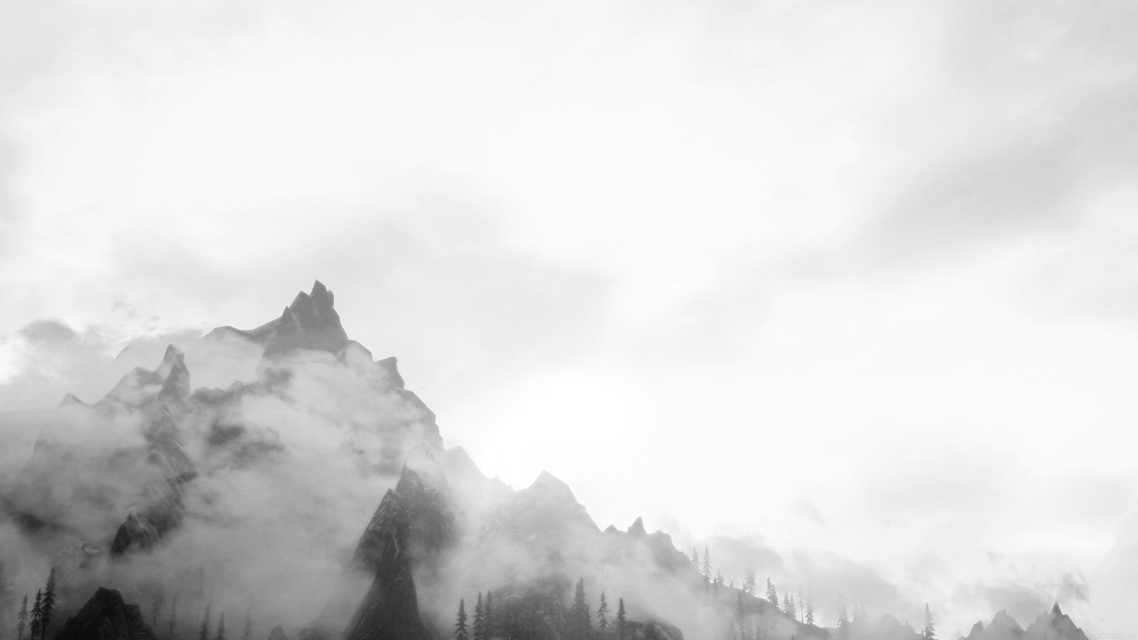 3840x2160 4k Desktop White Wallpaper