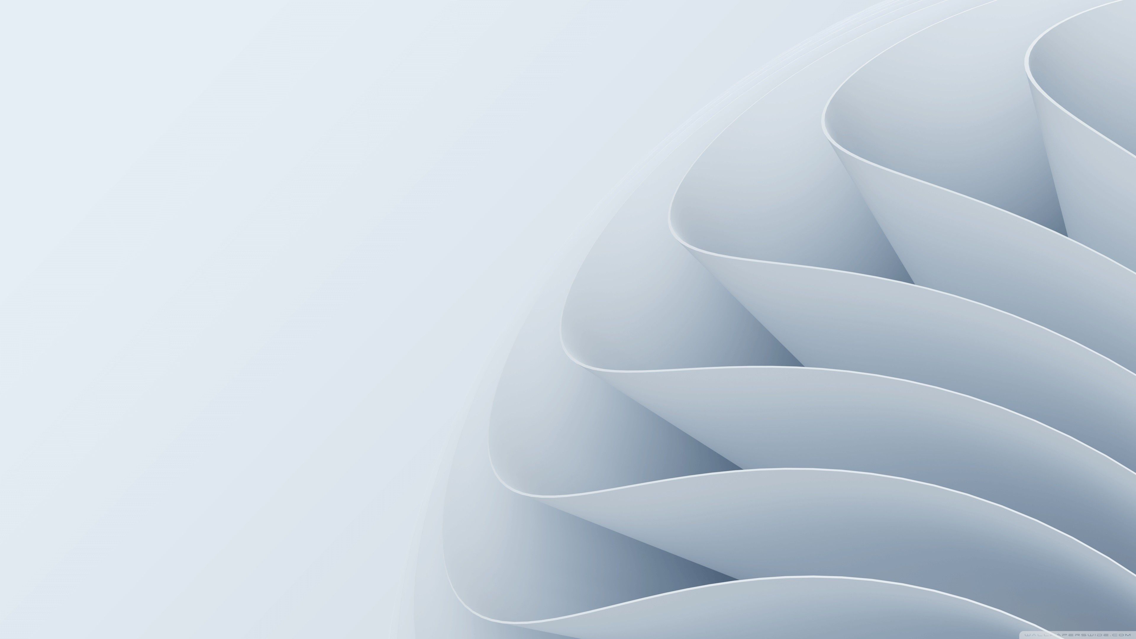 3840x2160 White Layers Abstract 4K UHD Wallpaper for UltraHD Desktop and TV : Widescreen and UltraWide Display : Dual Monitor : Smartphone and Tablet Devices