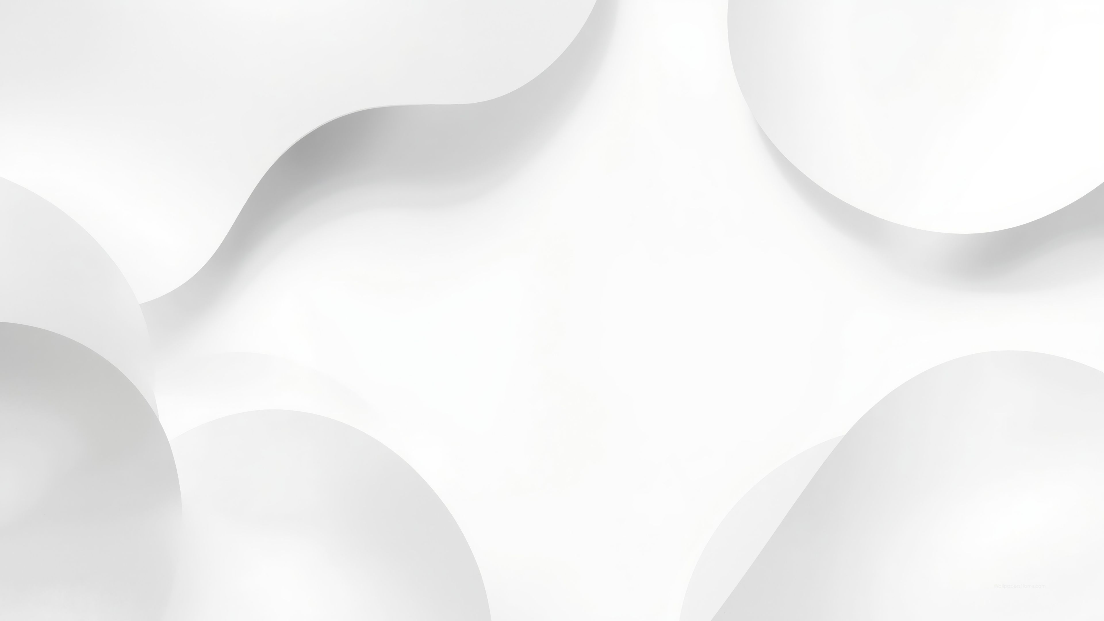 3840x2160 White background 4K decor, Simple aesthetics