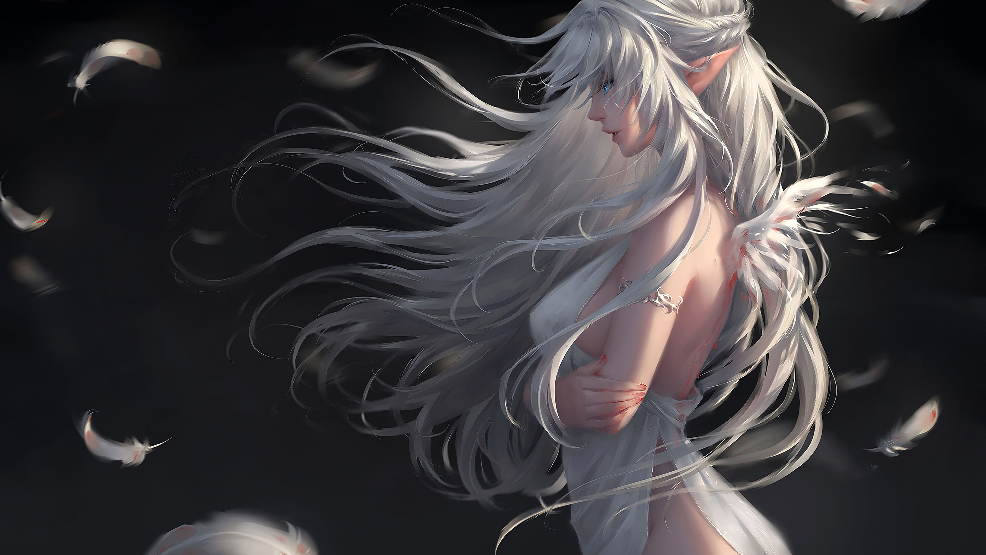 3840x2160 White Angel 4k 4K , HD 4k Wallpaper, Image, Background, Photos and Picture