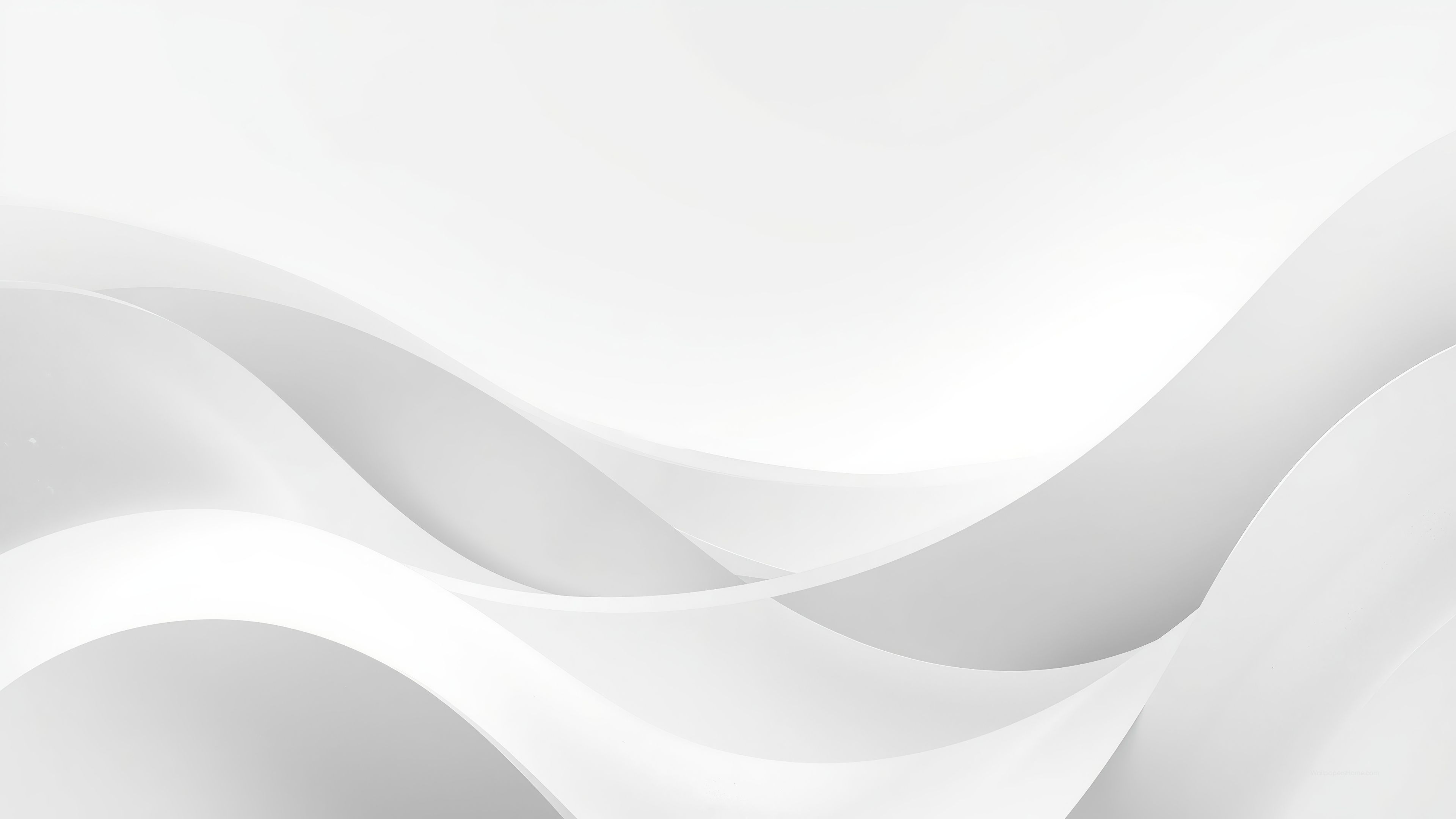 3840x2160 Minimalist white background 4K space, Clean aesthetic