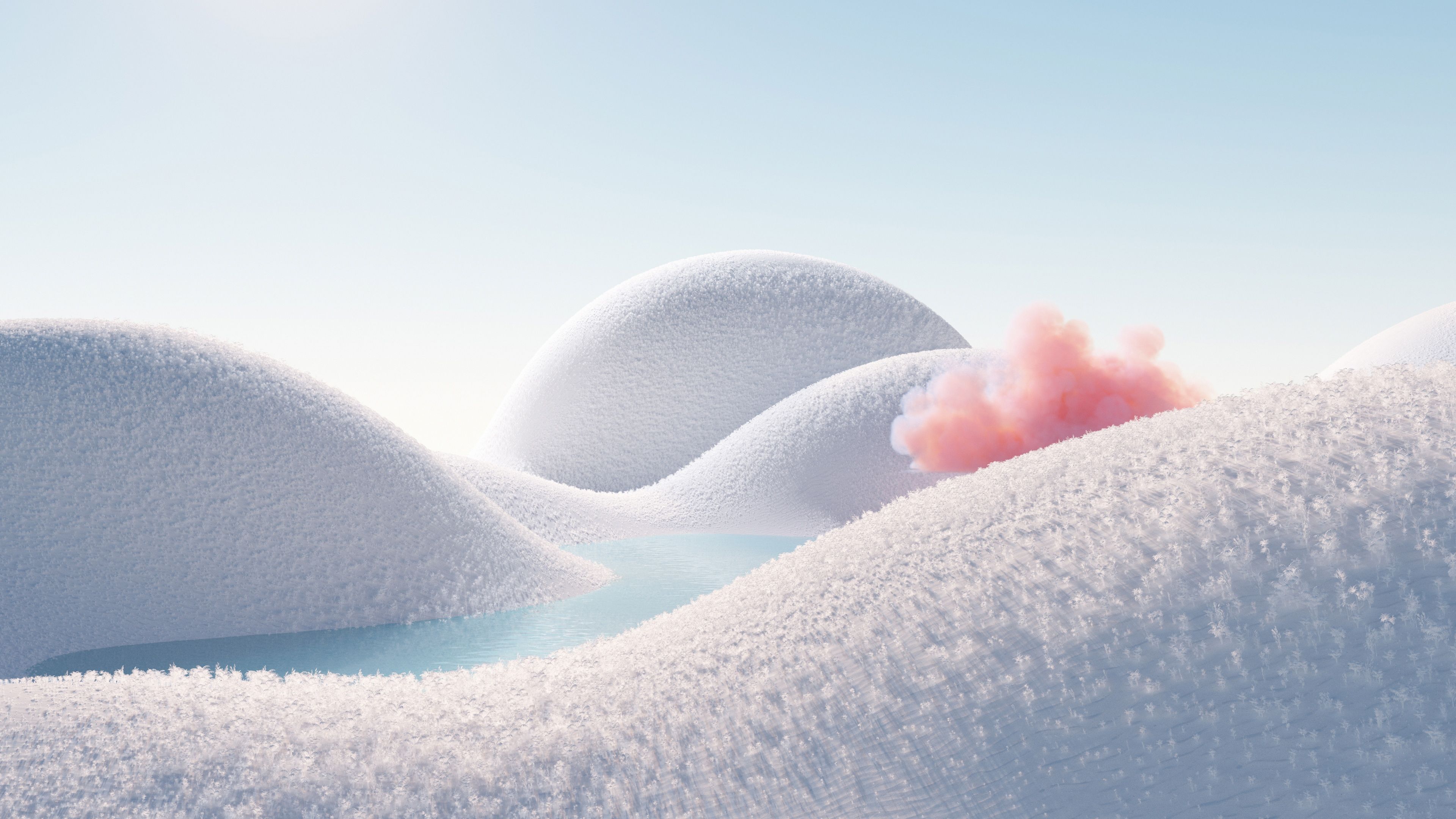 3840x2160 White aesthetic Wallpaper 4K, Landscape, 5K, Infrared vision