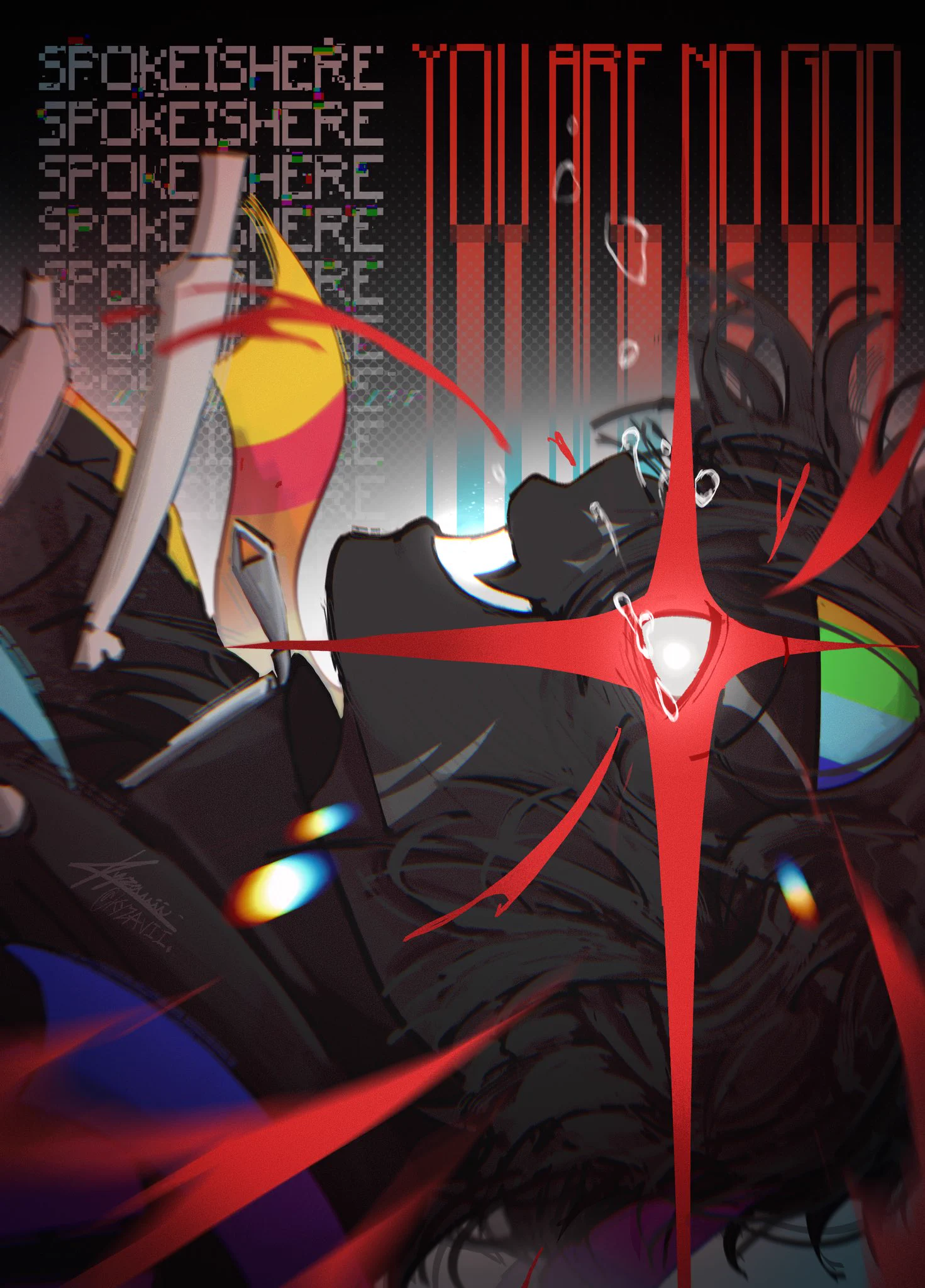 1471x2048 zaph┆UU!MINUTETECH DONT DROP on X: Spoke, you are no god #spokeisherefanart #spokeishere #unstableuniverse / X