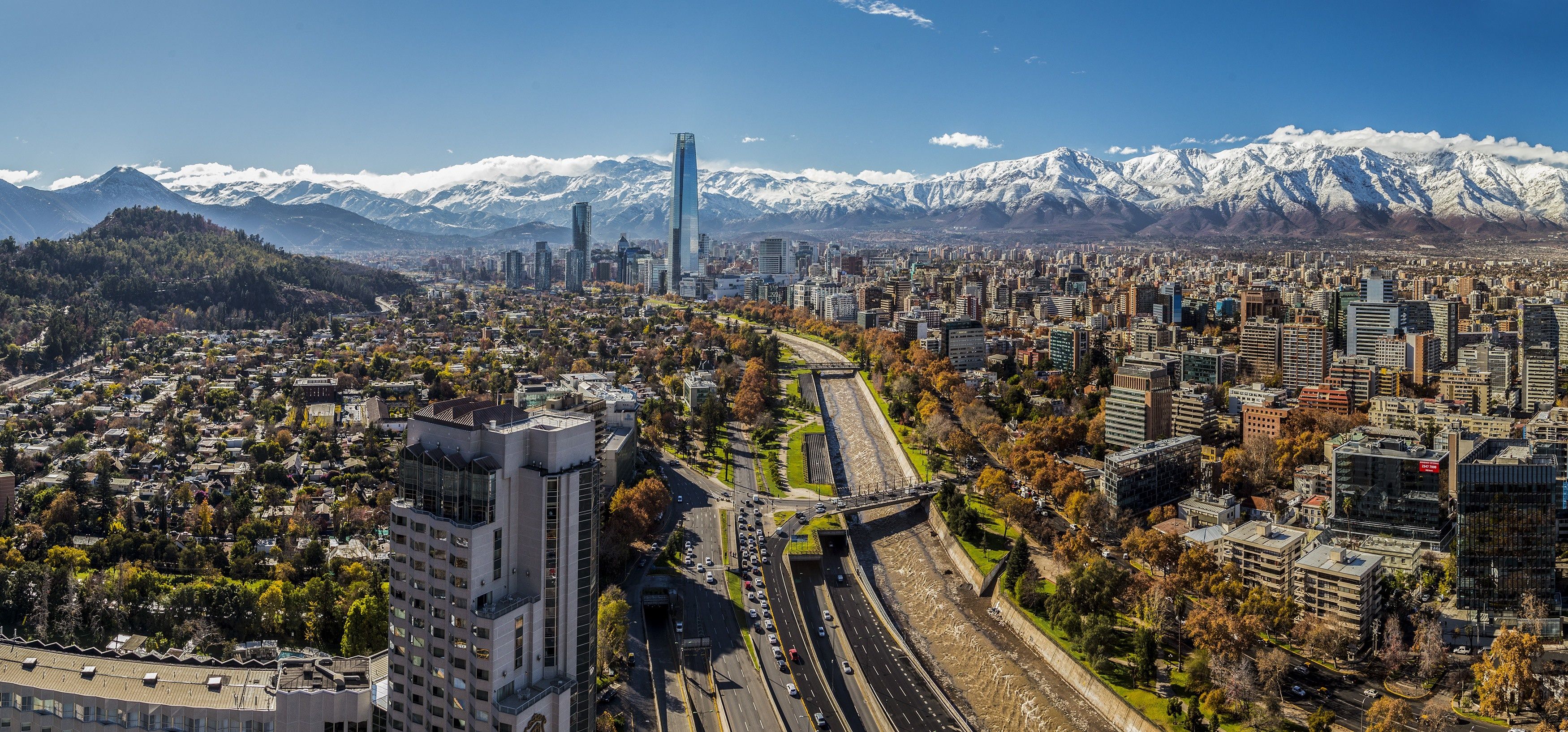 3500x1636 Santiago (Chile) Wallpaper