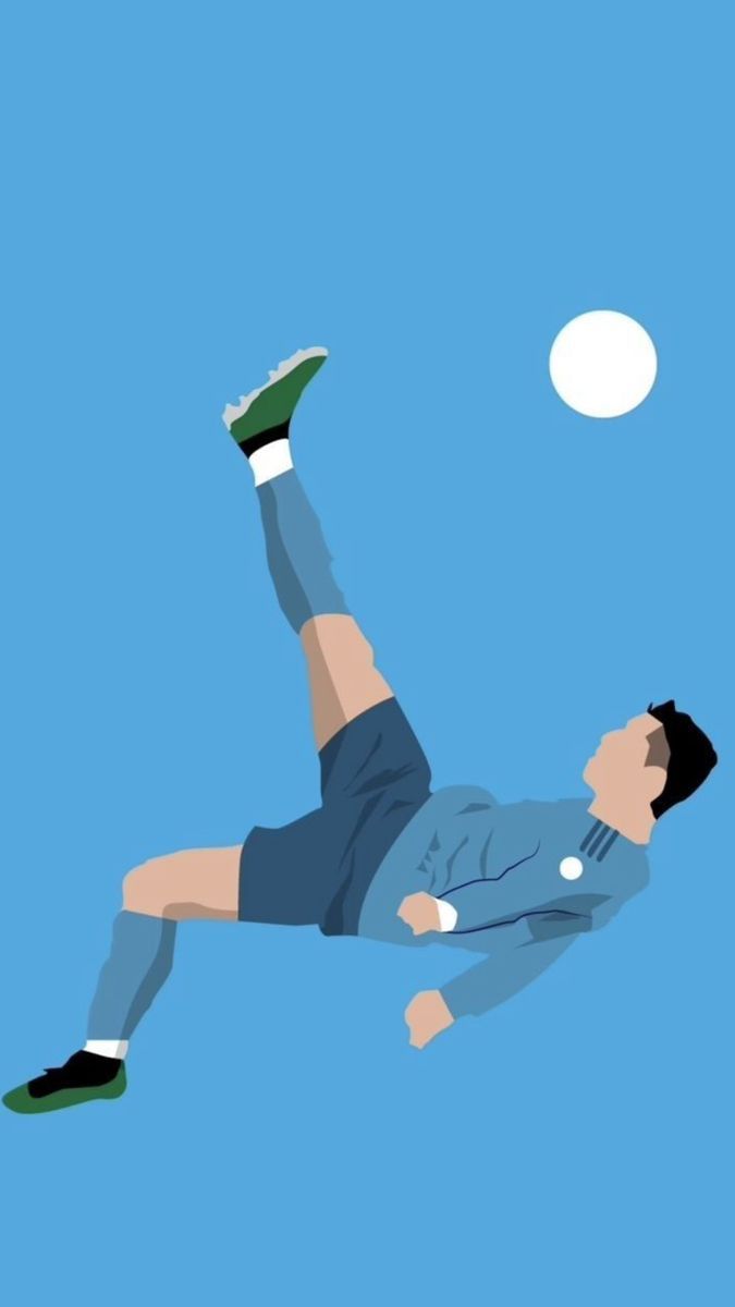 675x1200 Cartoon soccer wallpaper. Minimalist soccer wallpaper, Soccer drawing cr Wallpaper ronaldo