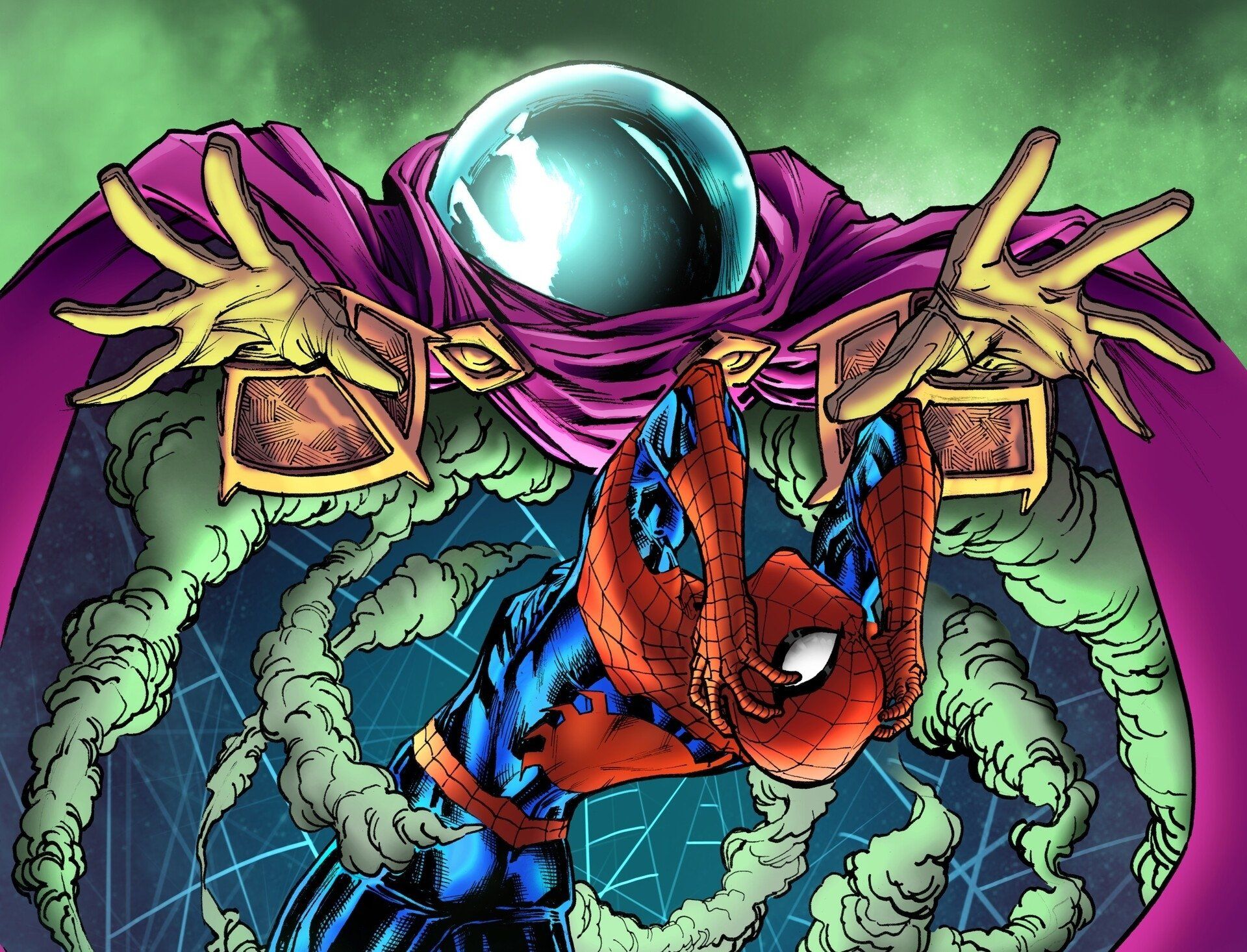 1920x1466 Download Mysterio (Marvel Comics) Spider Man Movie Spider Man: Far From Home HD Wallpaper By KOHONOMŌKO Artx1466
