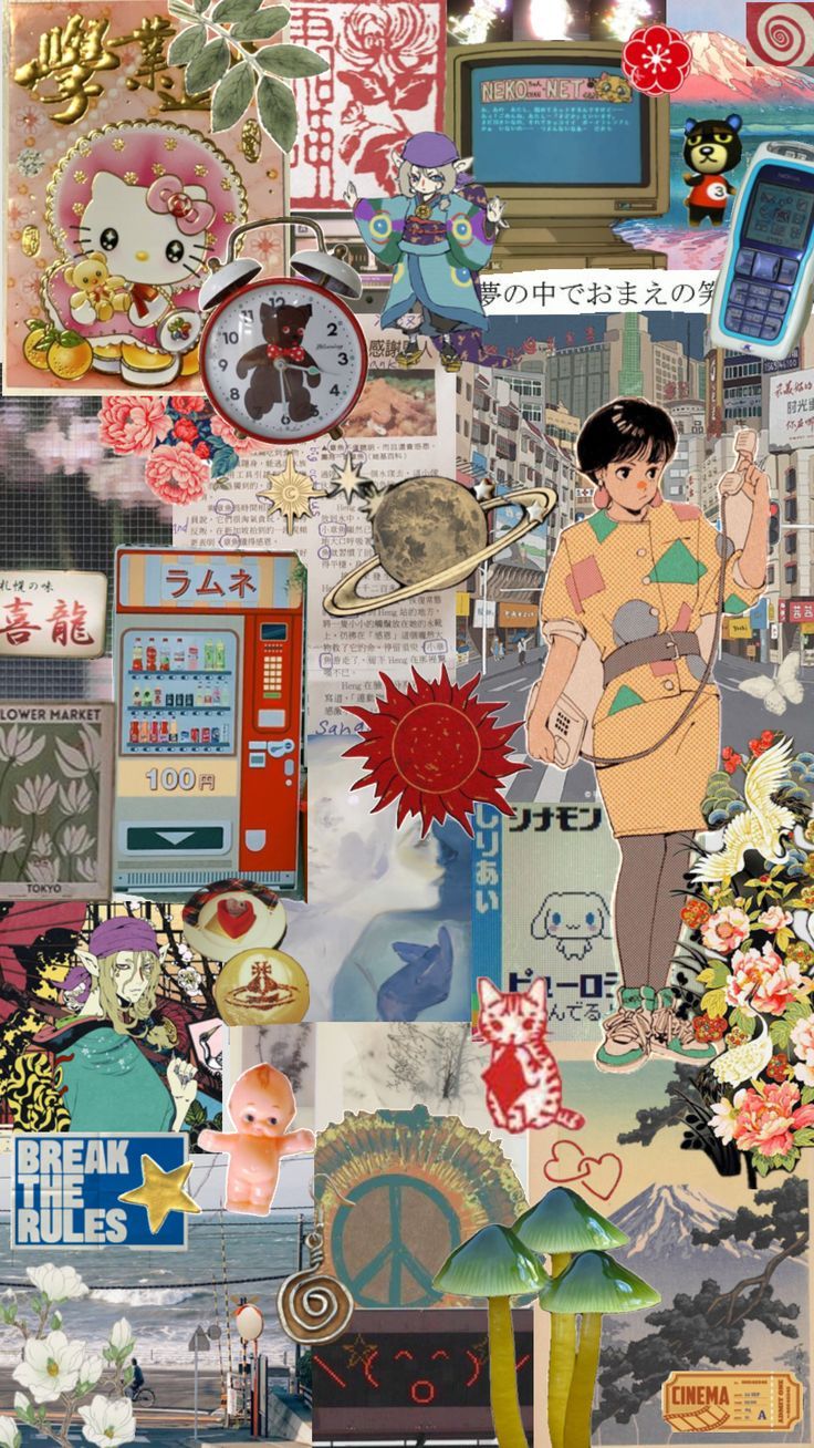 736x1308 Shuffles. Animecore aesthetic, Japan 80's aesthetic, 80s aesthetic wallpaper