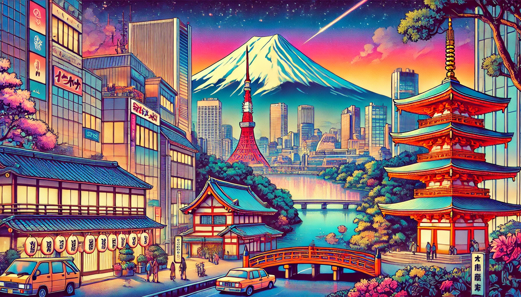 1792x1024 Reliving the magic of 80s anime: a nostalgic travel itinerary