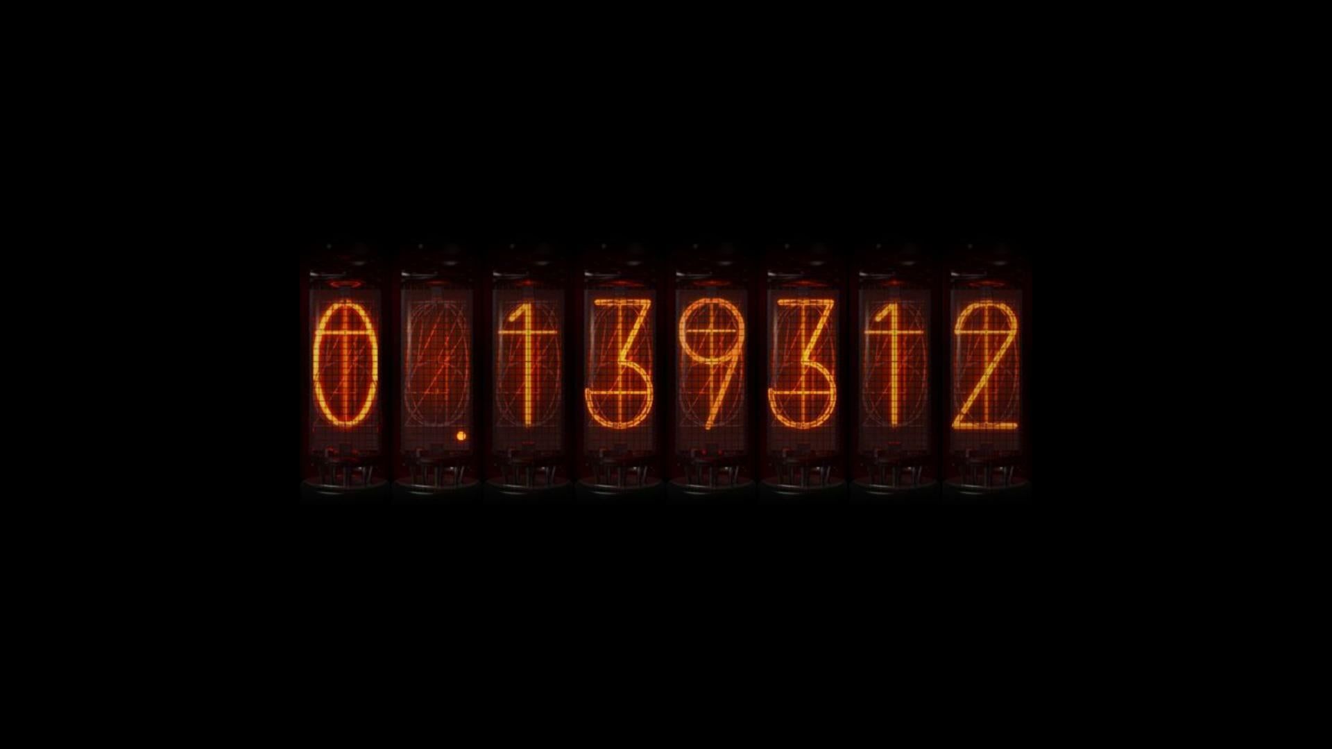 1920x1080 Messed around with the Steins;Gate nixie tube wallpaper and made several more to be used as a working Divergence meter. (select all wallpaper and set them as a slideshow for your desktop)