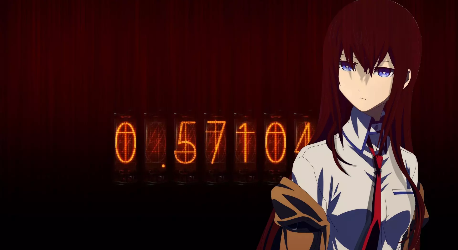1920x1049 Live wallpaper Stein Gate Makise Kurisu Divergence meter download on
