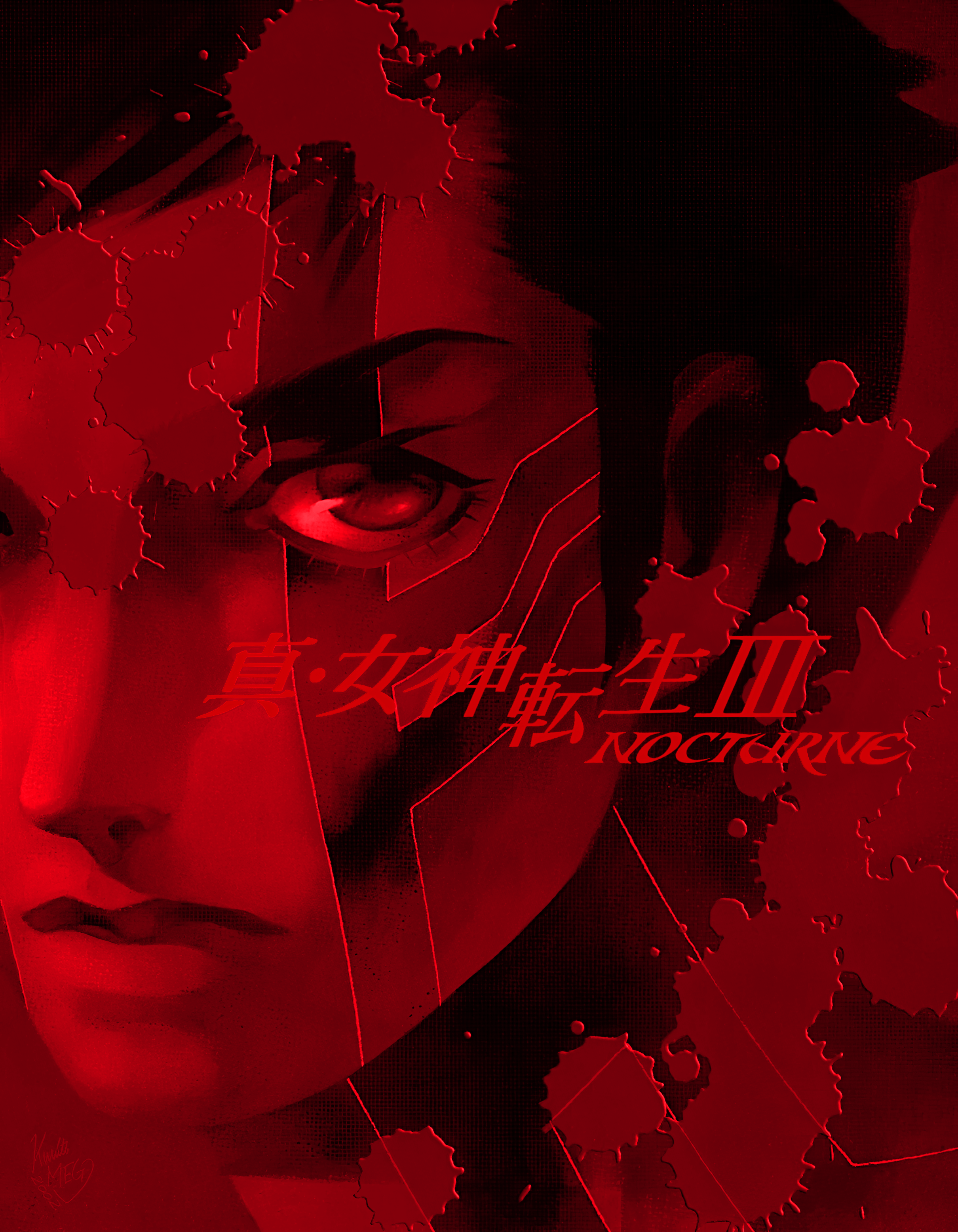 2420x3112 Upscaled and edited the ps2 nocturne cover to print some posters