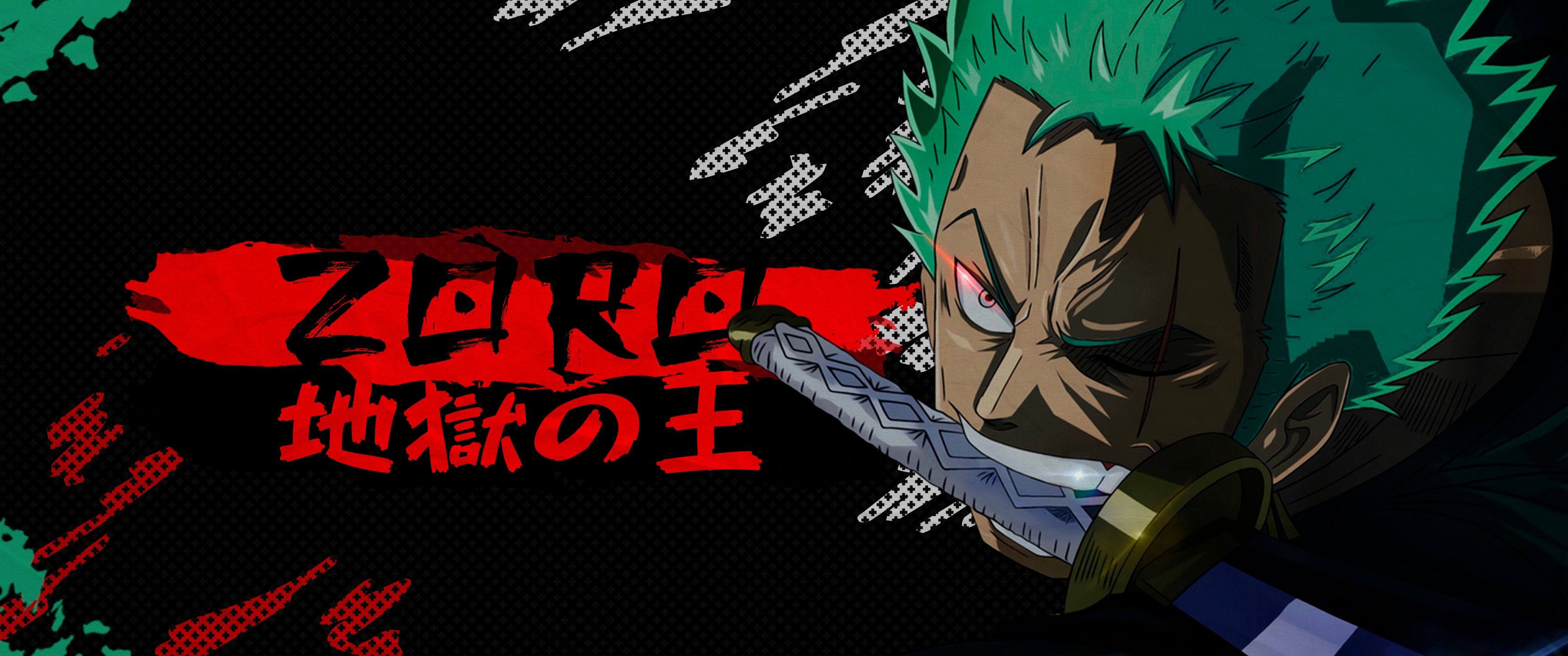 3440x1440 Roronoa Zoro Wallpaper 4K, Ultrawide, 5K, 8K, One Piece
