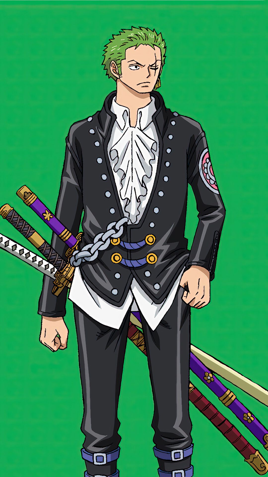 1080x1920 Roronoa Zoro One Piece: Red Art Wallpaper 4K HD PC h