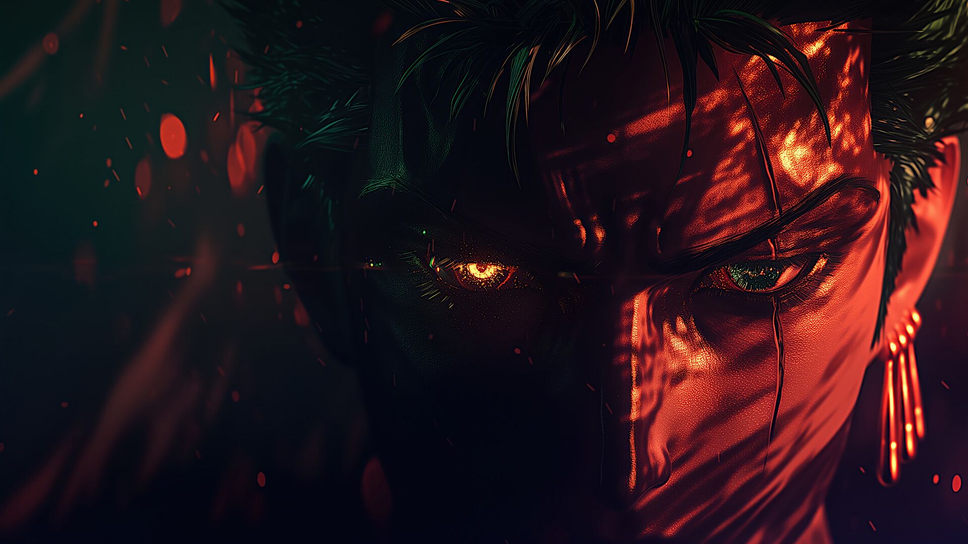 1920x1080 Roronoa Zoro Eyes 4K Wallpaper PC HD One Piece