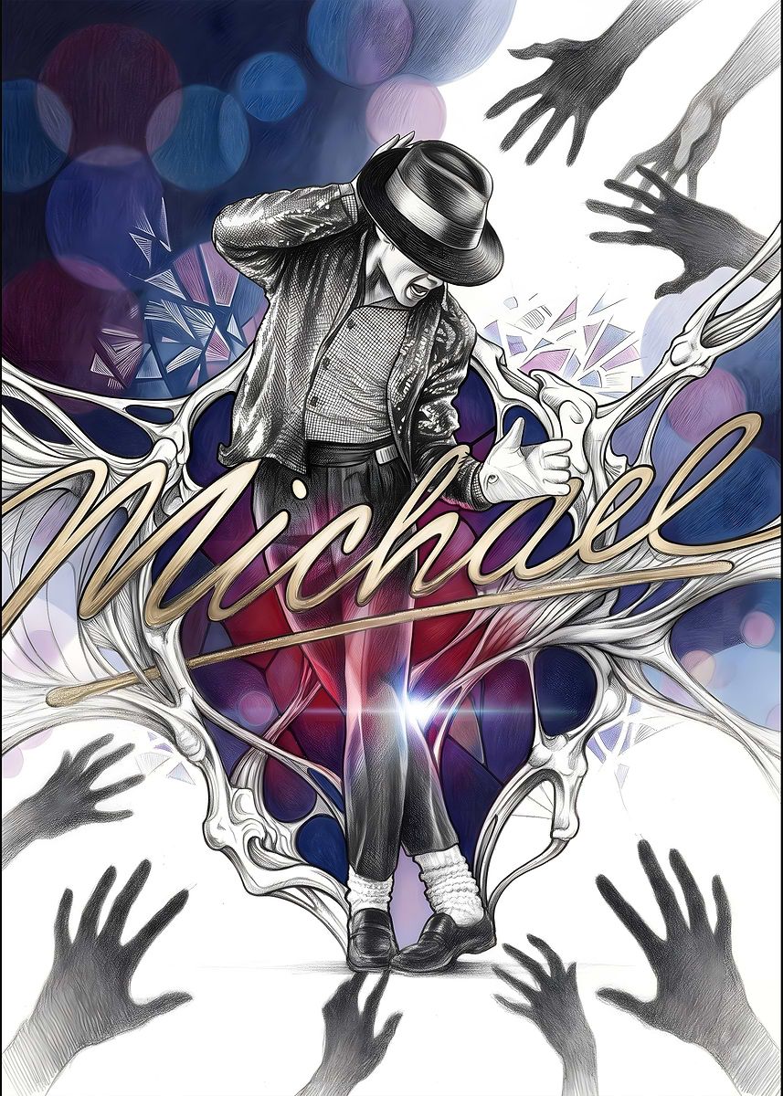 857x1200 Michael Jackson Tribute Art' Poster, picture, metal print, paint