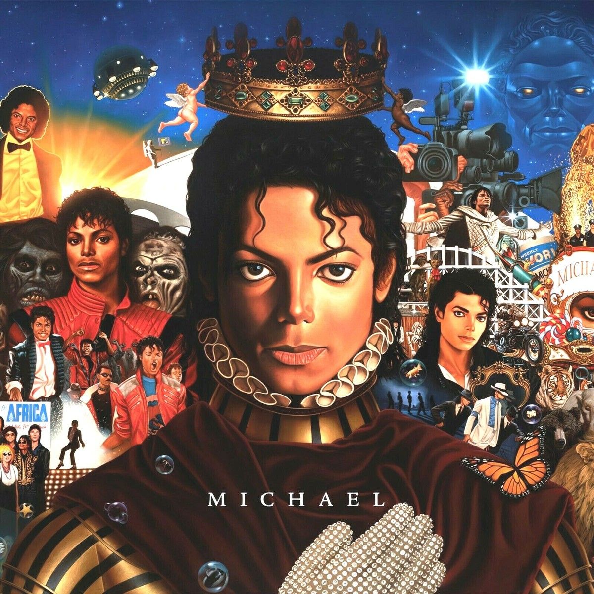 1200x1200 Michael Jackson Michael 12x12 Album Cover Replica Poster Print