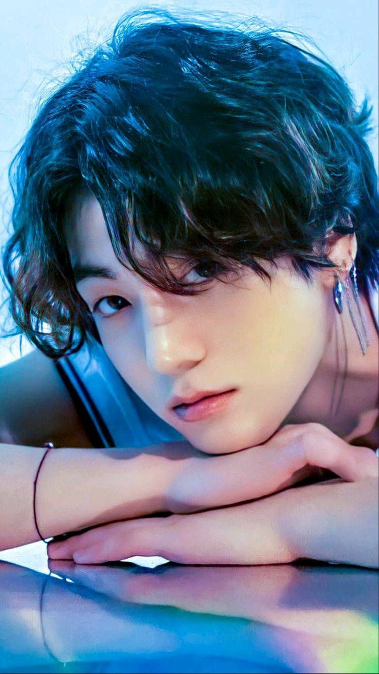 750x1333 Download BTS Jungkook Curly Hair Wallpaper