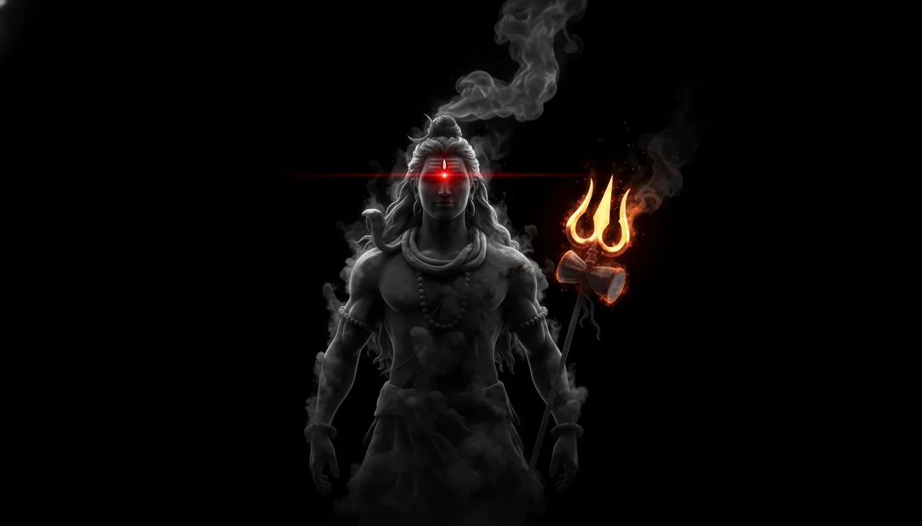 1344x768 Mahadev Dangerous Photo HD Download. Rudra Shiva Wallpaper