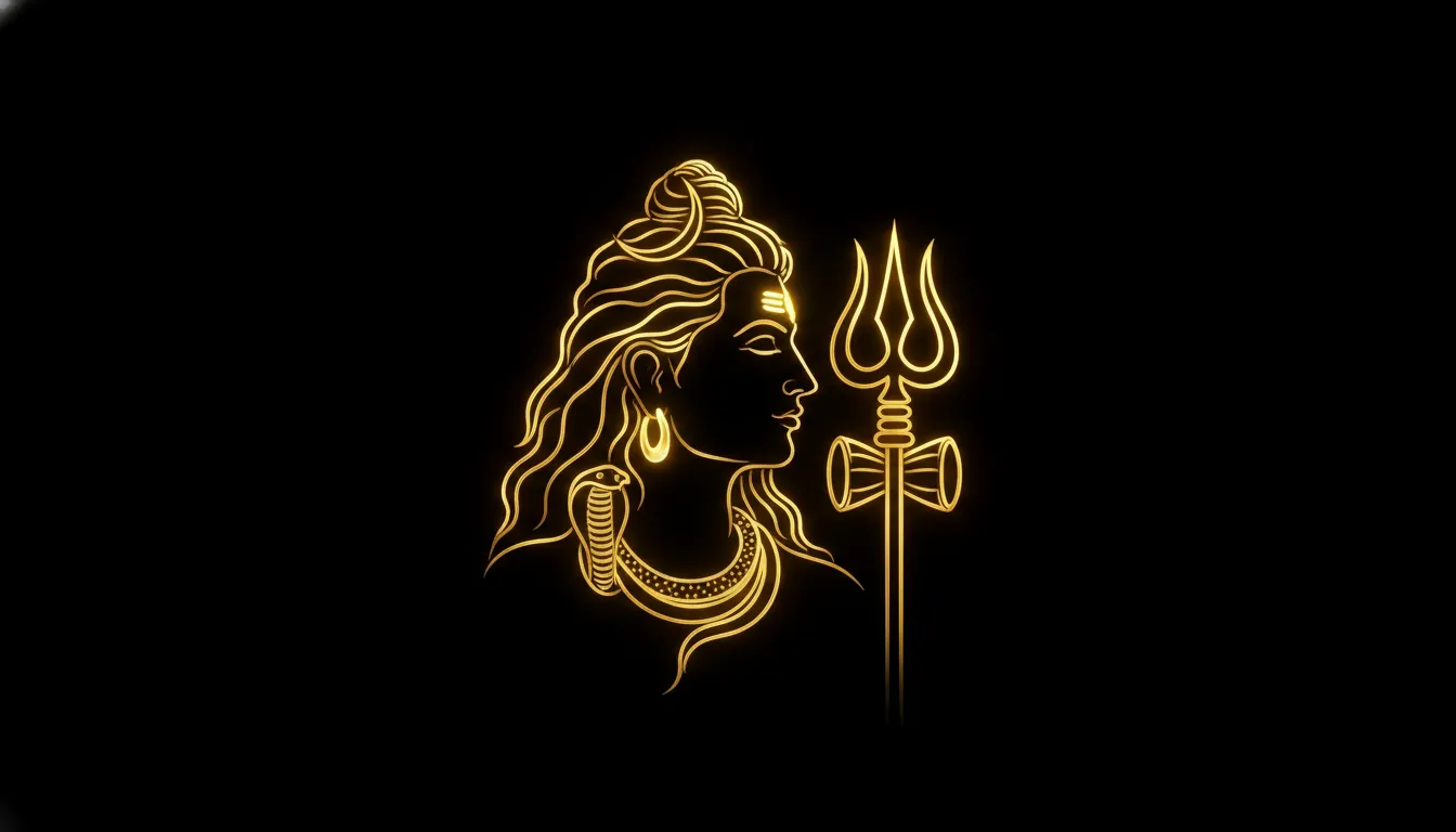 1344x768 Divine Mahadev Photo with Black Background HD (2026)