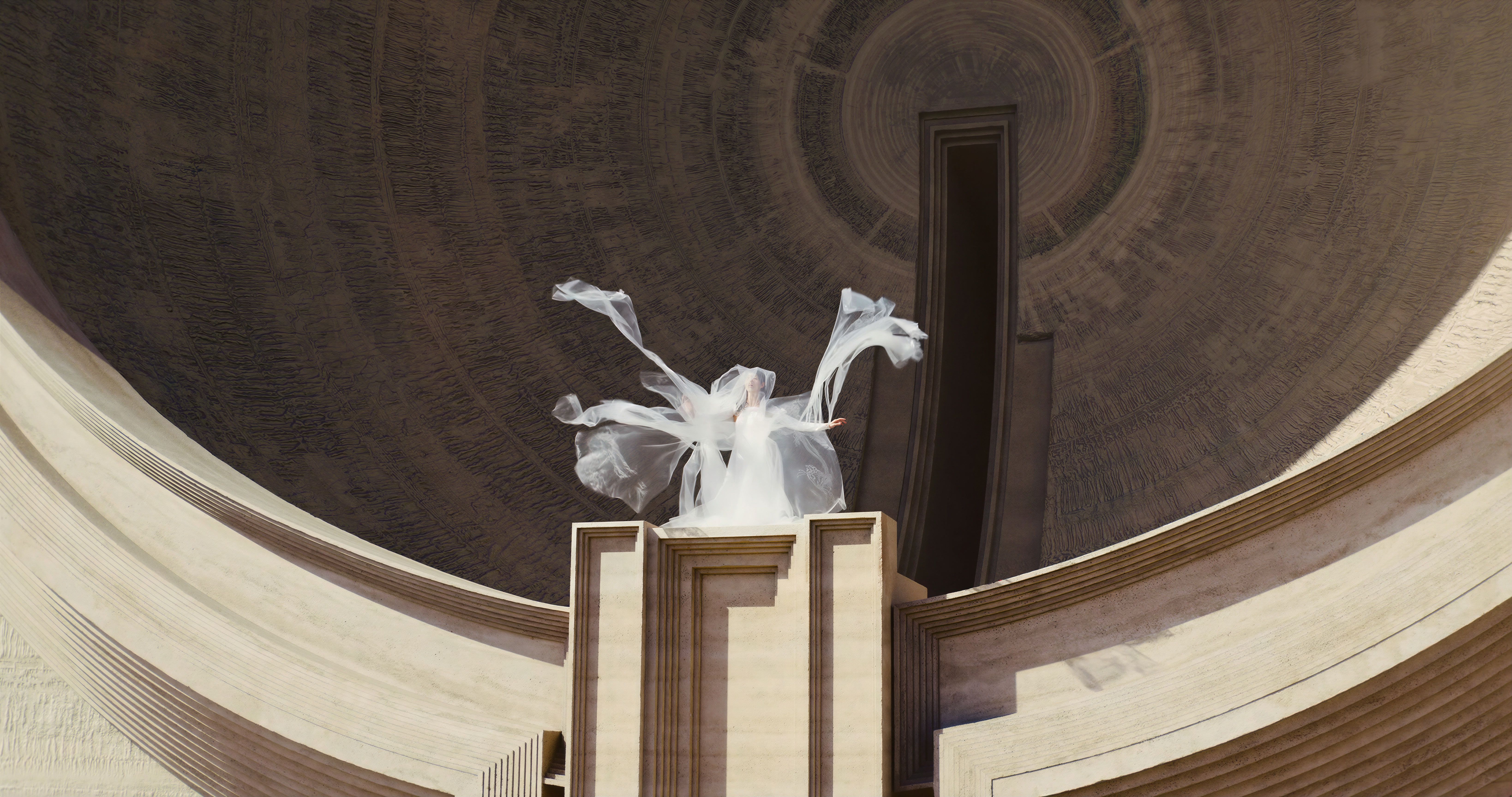 6553x3456 Dune Messiah Omarchy theme: screenshots, palette and install command
