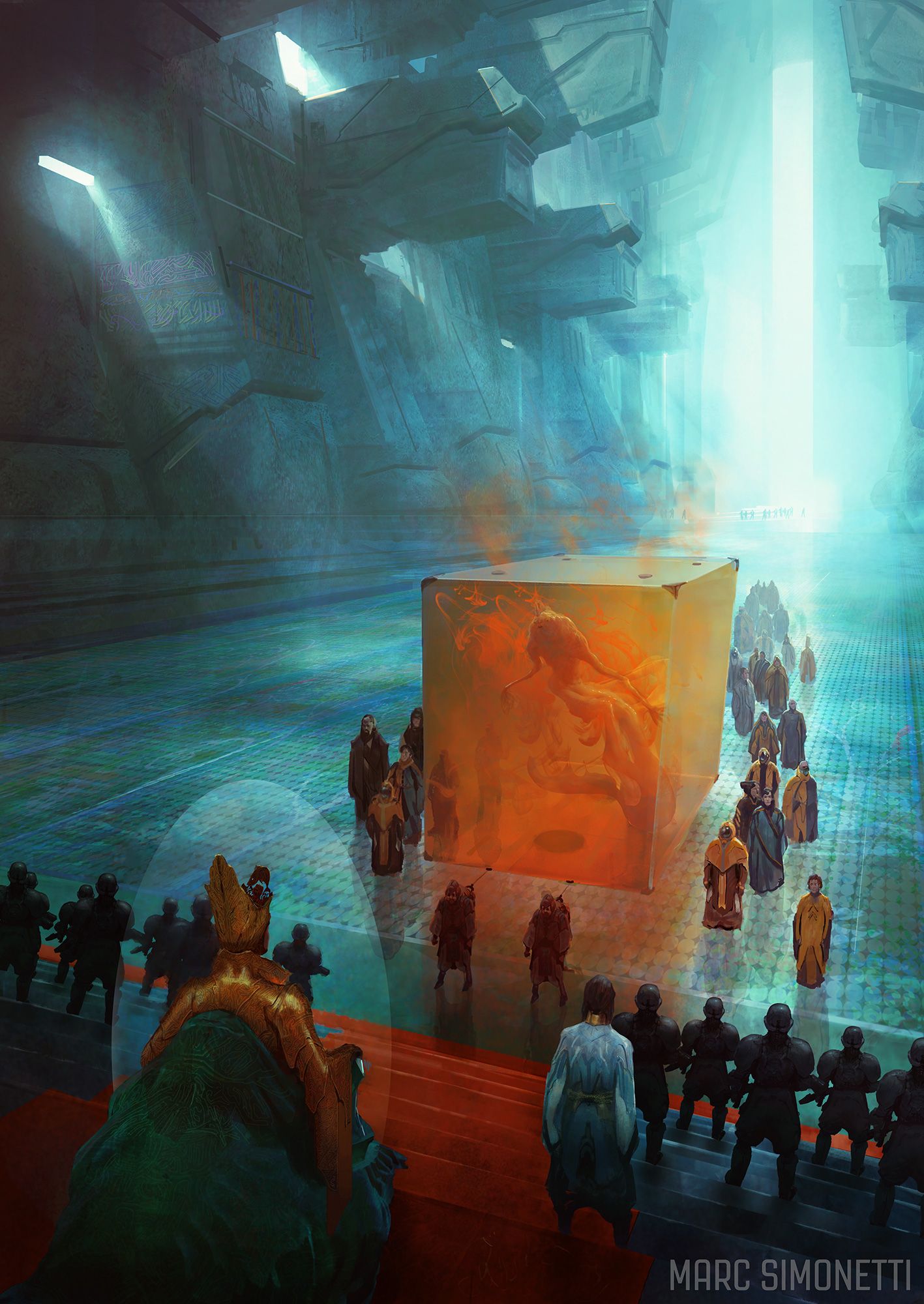 1417x2000 The emperor and the guild Interior illustration for Dune Messiah by Frank Herbert for Centipede Press (9). Image - Behance