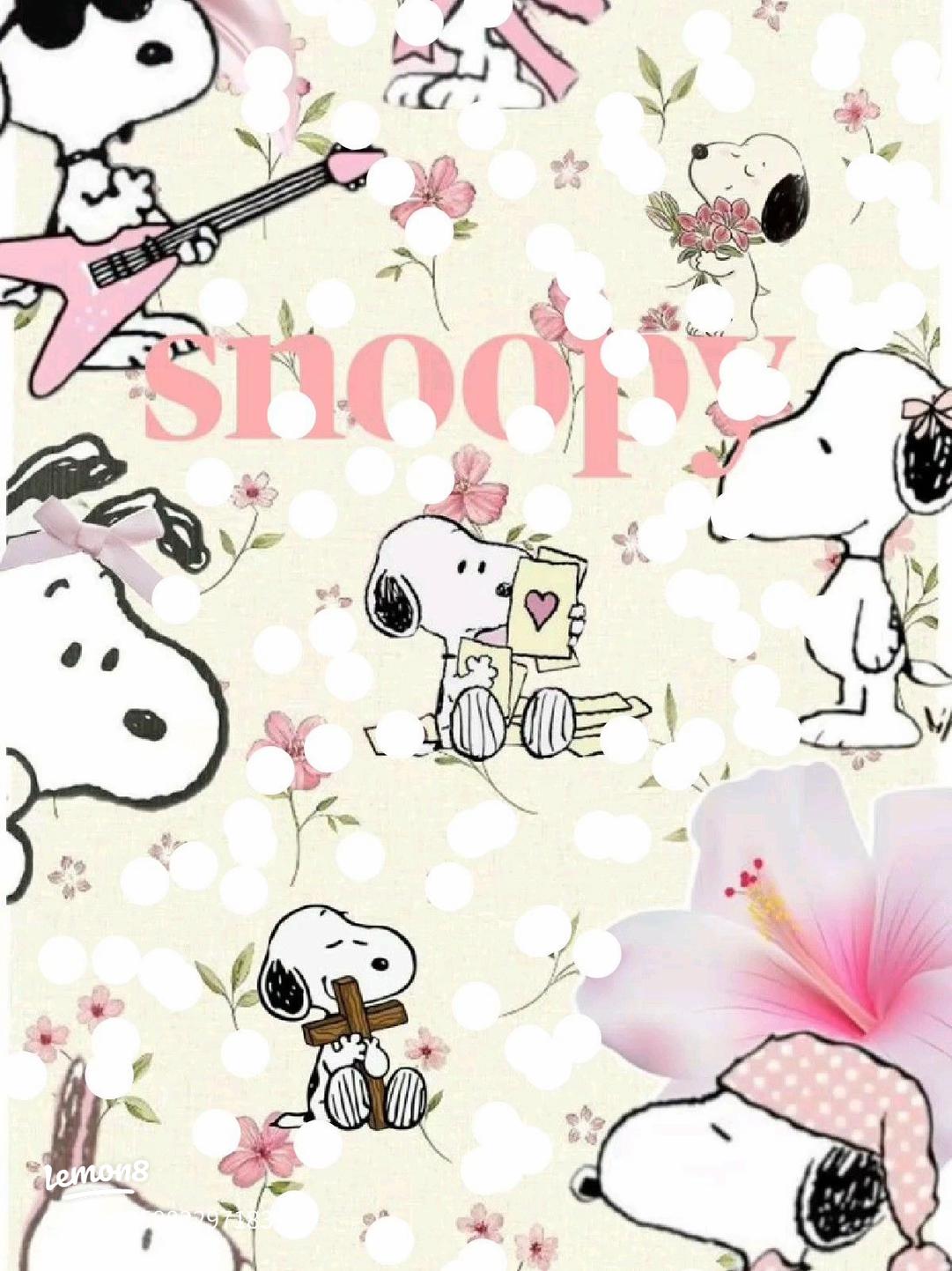 1081x1443 My Cutest Snoopy Wallpaper! Aesthetic Blue & Pink Background