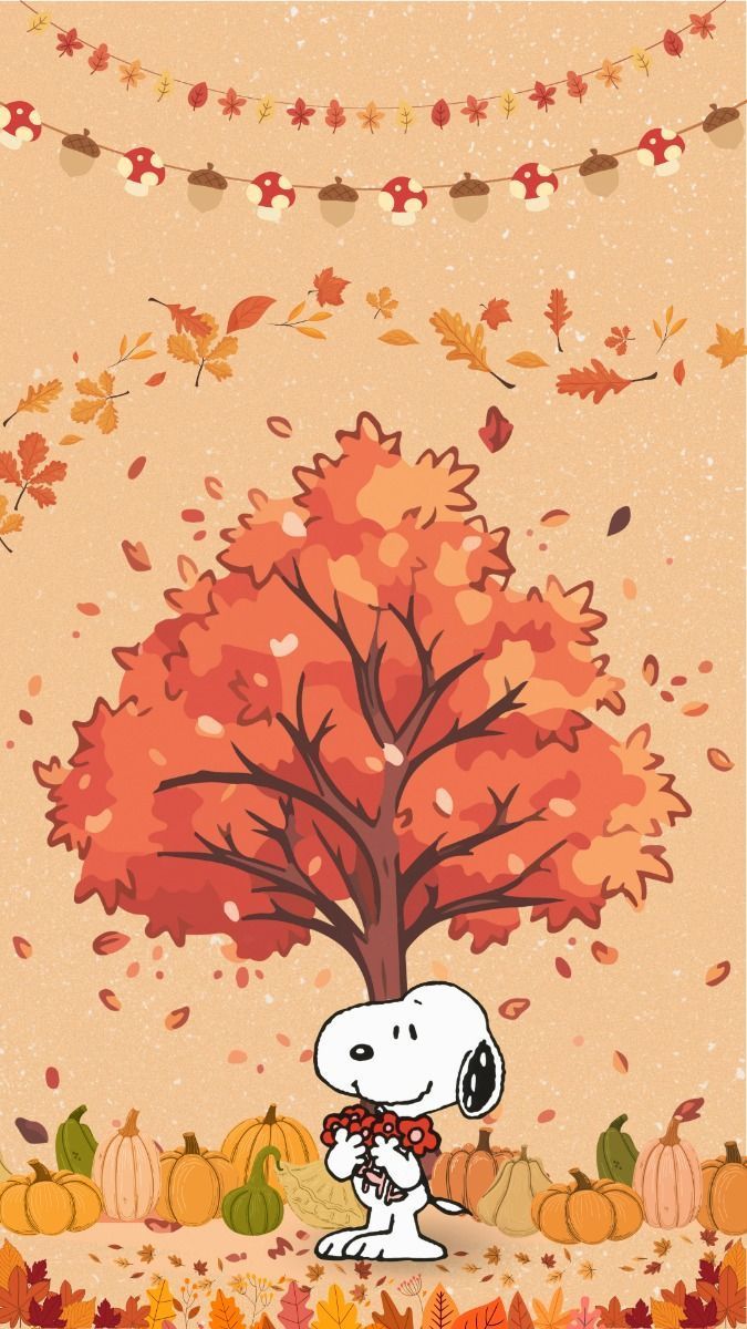 675x1200 Snoopy thanksgiving wallpaper. Snoopy wallpaper fall, Happy thanksgiving iphone wallpaper, Peanuts wallpaper
